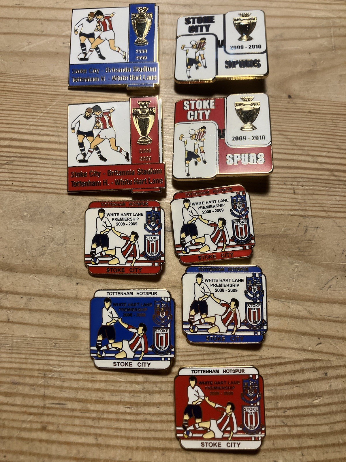 STOKE CITY & SPURS Enamel Badges - Premier League for sale on Ebay