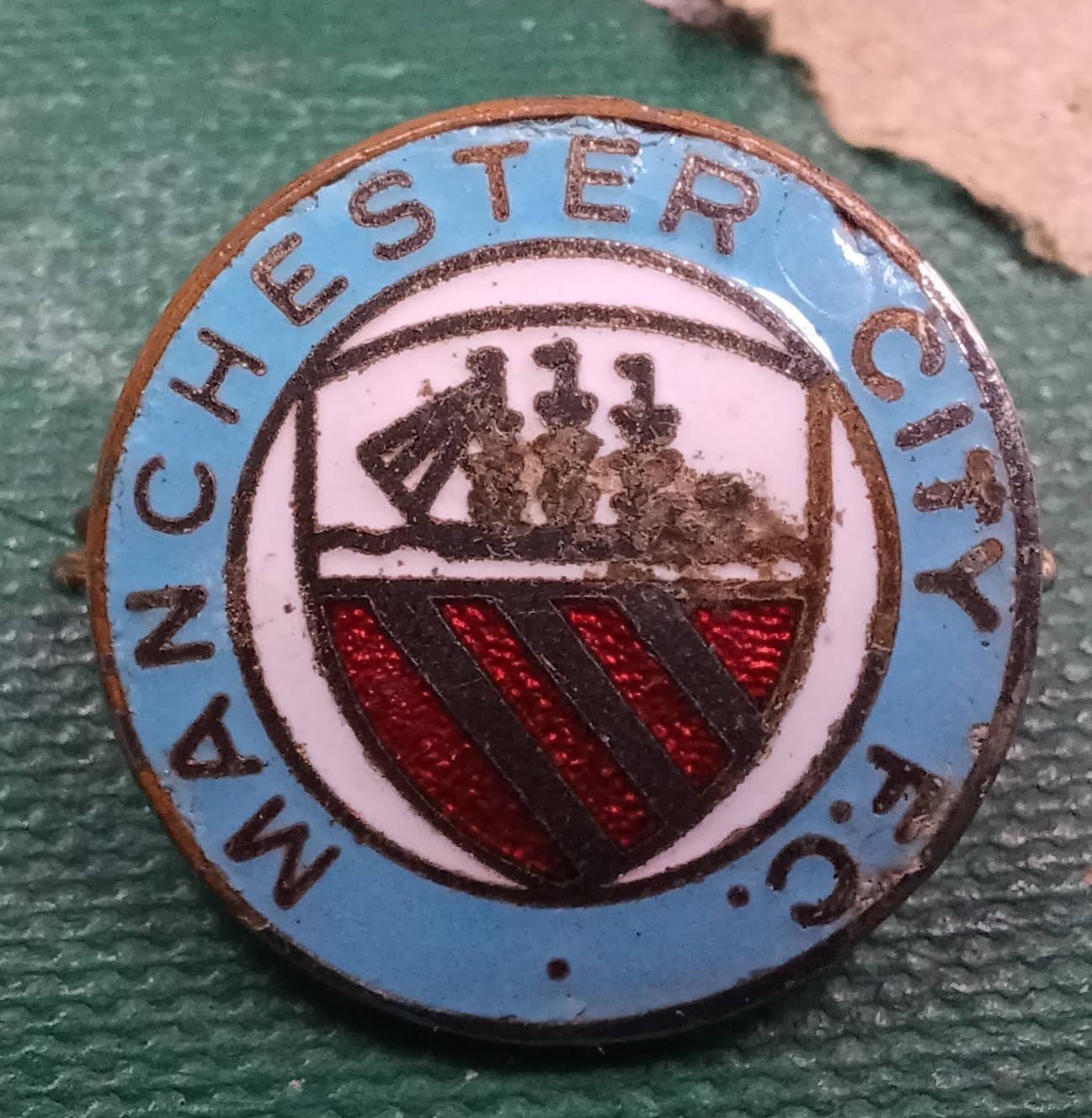 RARE England Manchester City Football Club Enamel Pin Badge COFFER for sale on Ebay