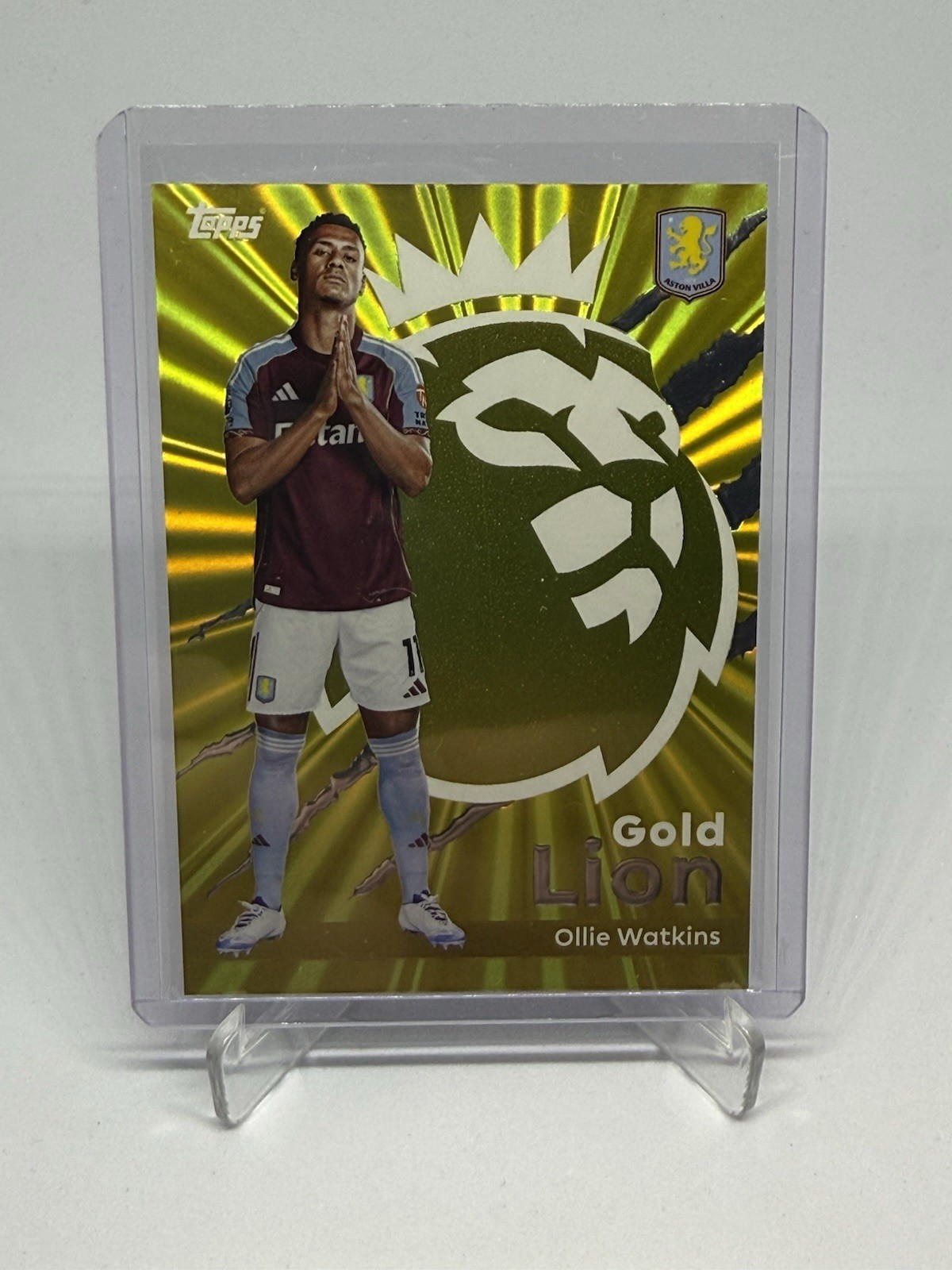 Topps Premier League 2026 Ollie Watkins Gold Lion GL2 Aston Villa for sale on Ebay