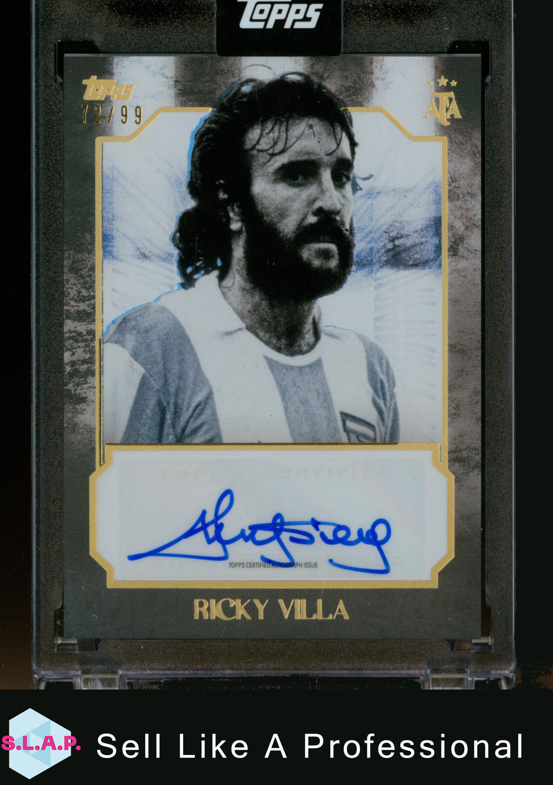 RICKY VILLA TOPPS 72/99 2025 LEYENDAS ARGENTINA AUTOGRAPH ENGLISH for sale on Ebay