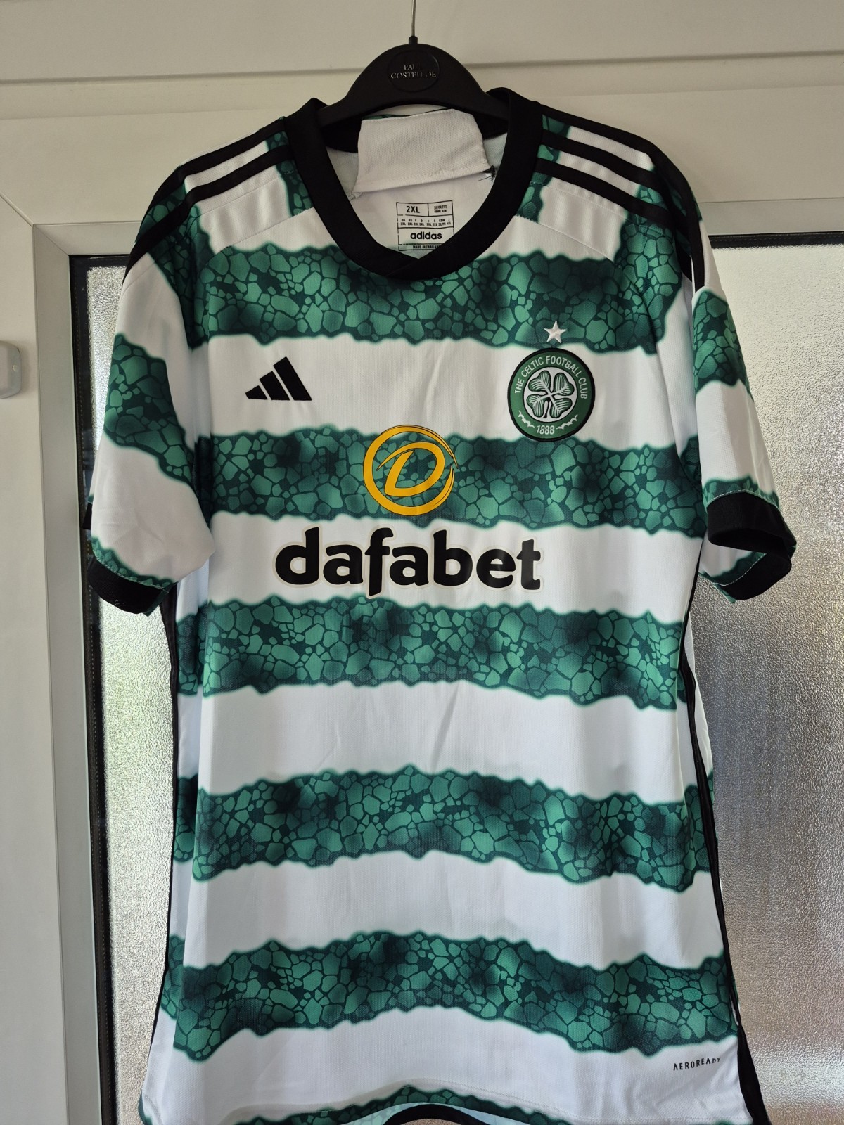 Celtic Home Shirt XXL(more XL) 2023 Ange Postecoglou hoops for sale on Ebay