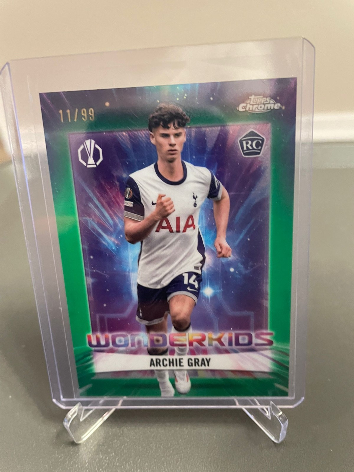 2025 Topps Chrome UEFA Wonderkids Archie Gray RC Tottenham Hotspur WK-5 11/99 for sale on Ebay