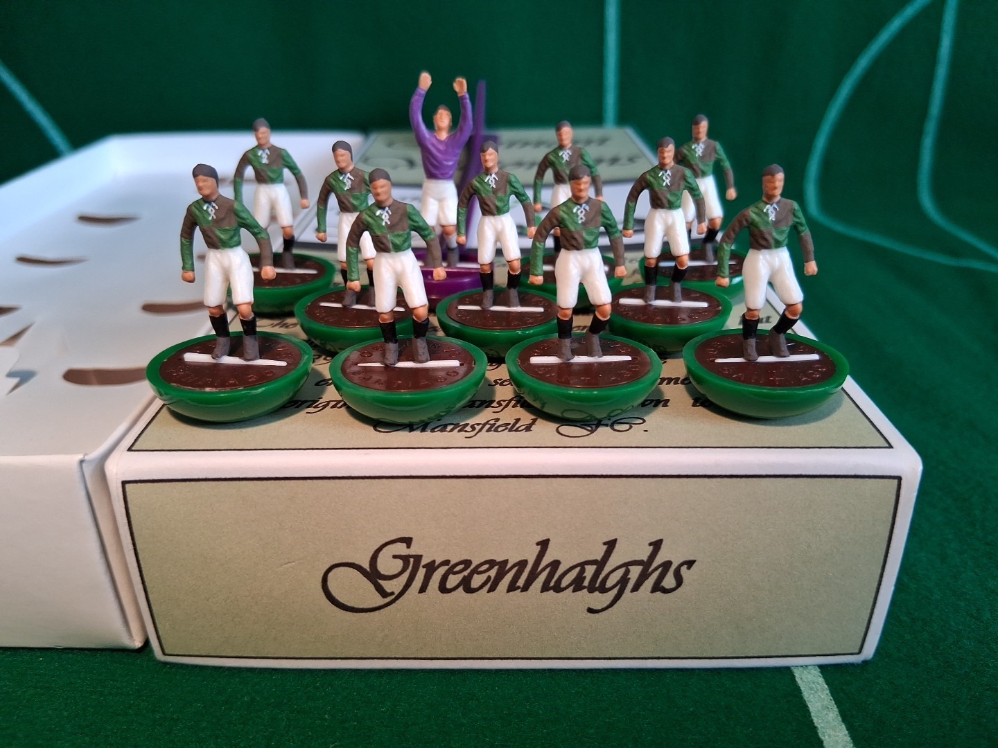 Subbuteo/Santiago Vintage Team. Greehalghs 1861. (Mansfield). Eminent Victorians for sale on Ebay