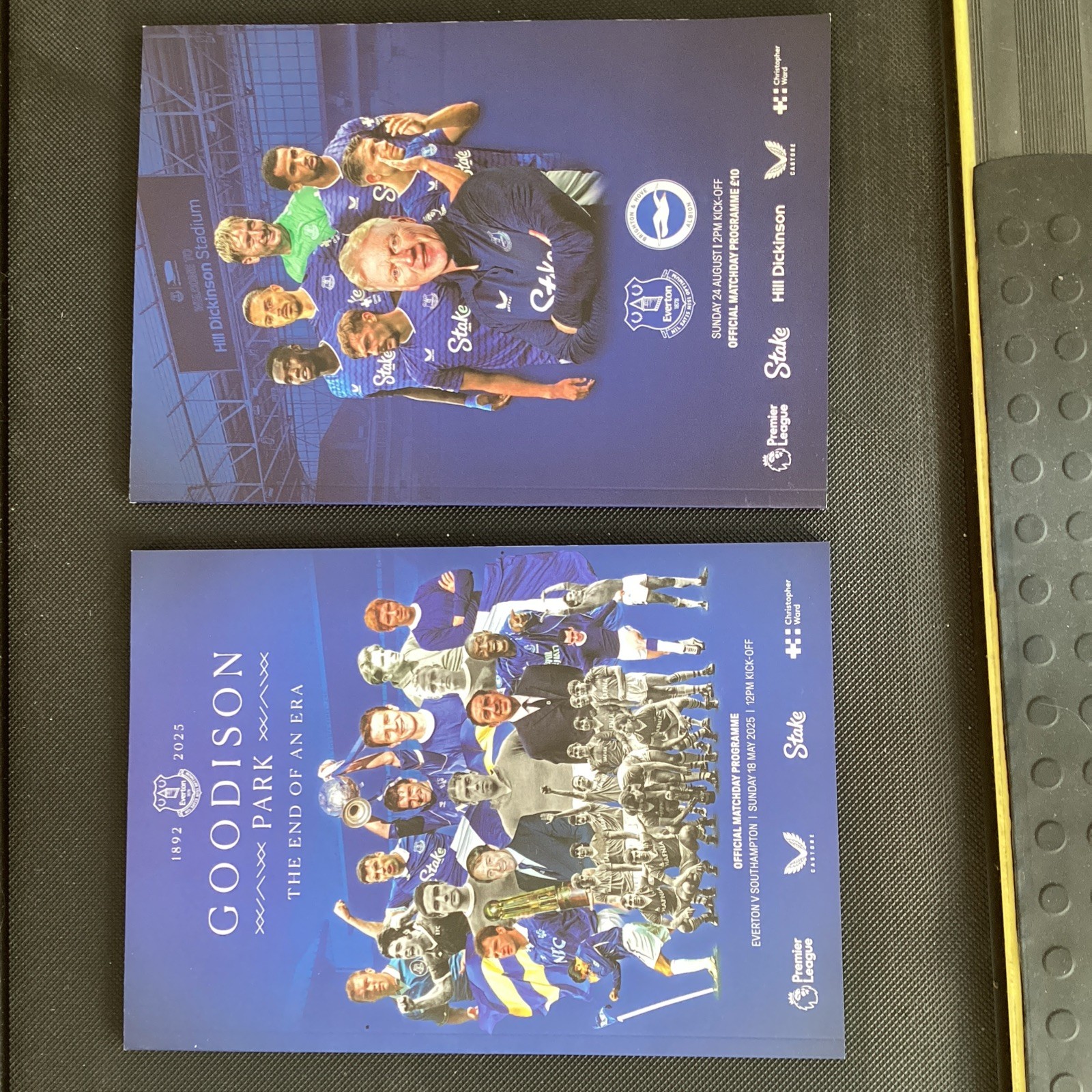First and Last Everton FC  Programmes 2025 for sale on Ebay