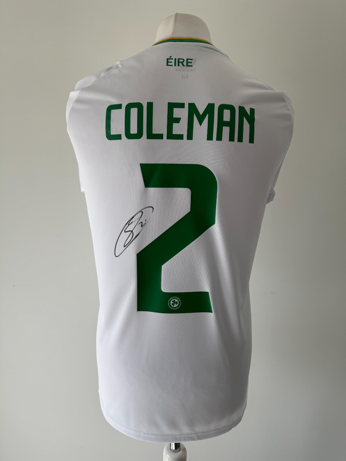 Signed SEAMUS COLEMAN Shirt - Republic Of Ireland - EXACT PROOF/COA - Everton for sale on Ebay