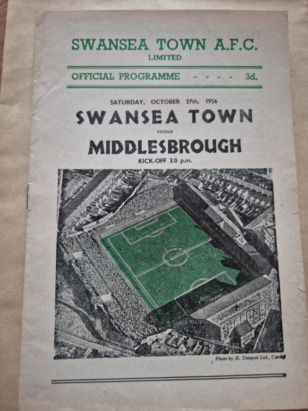 Swansea Town Football Club Programme Vintage. for sale on Ebay