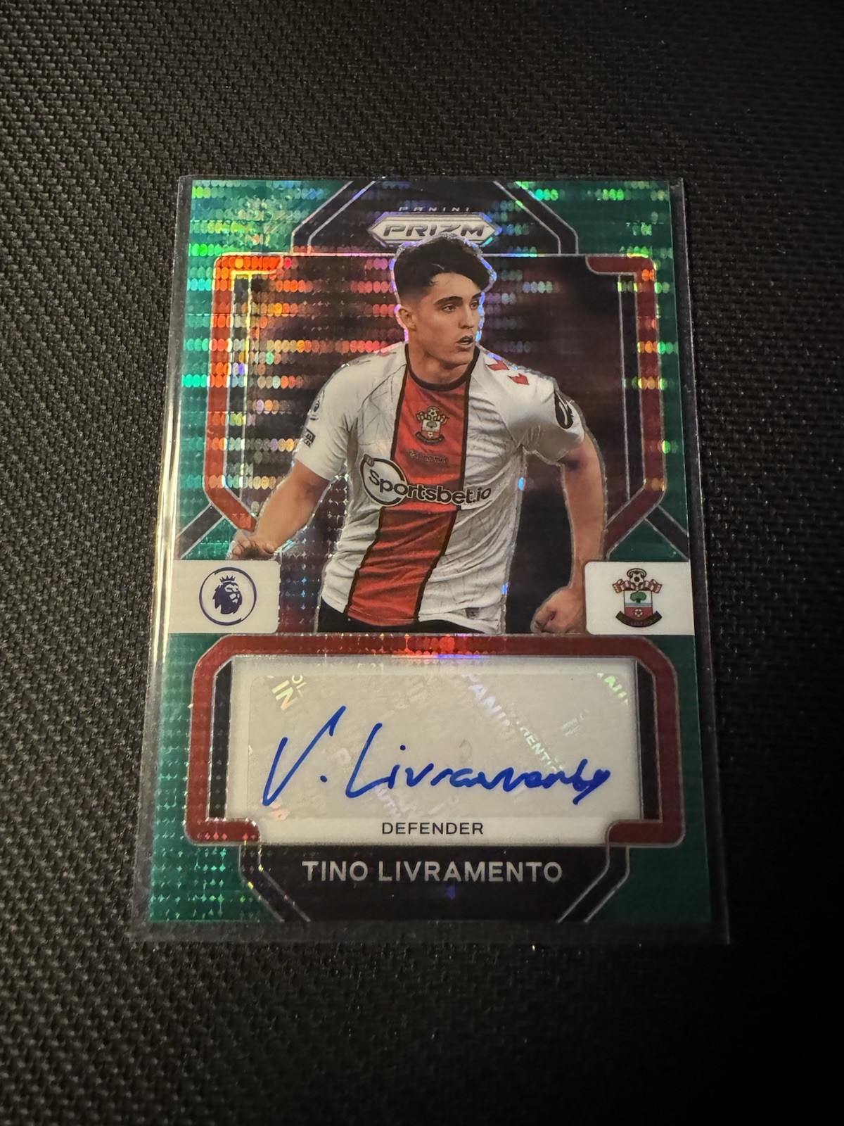 Panini Prizm PL 22/23 - Tino Livramento Parallel Auto - Southampton FC for sale on Ebay
