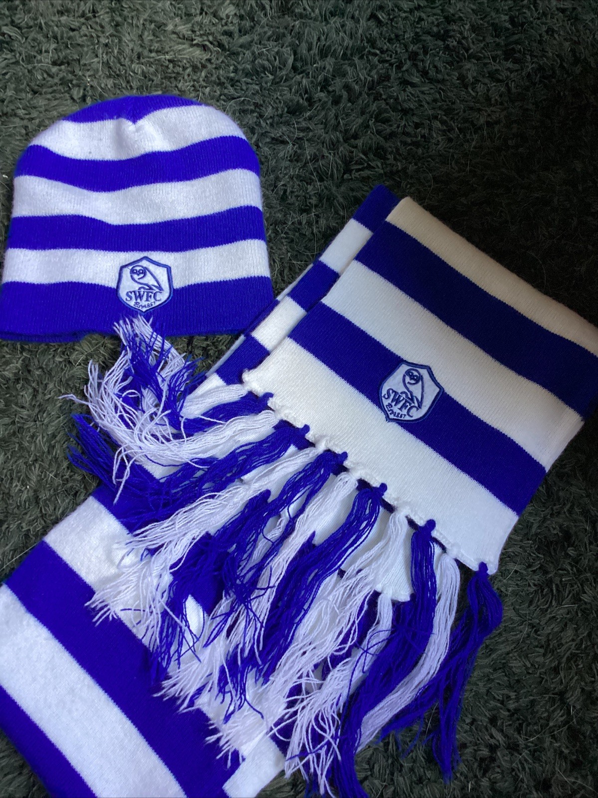 Sheffield Wednesday Hat And Scarf for sale on Ebay