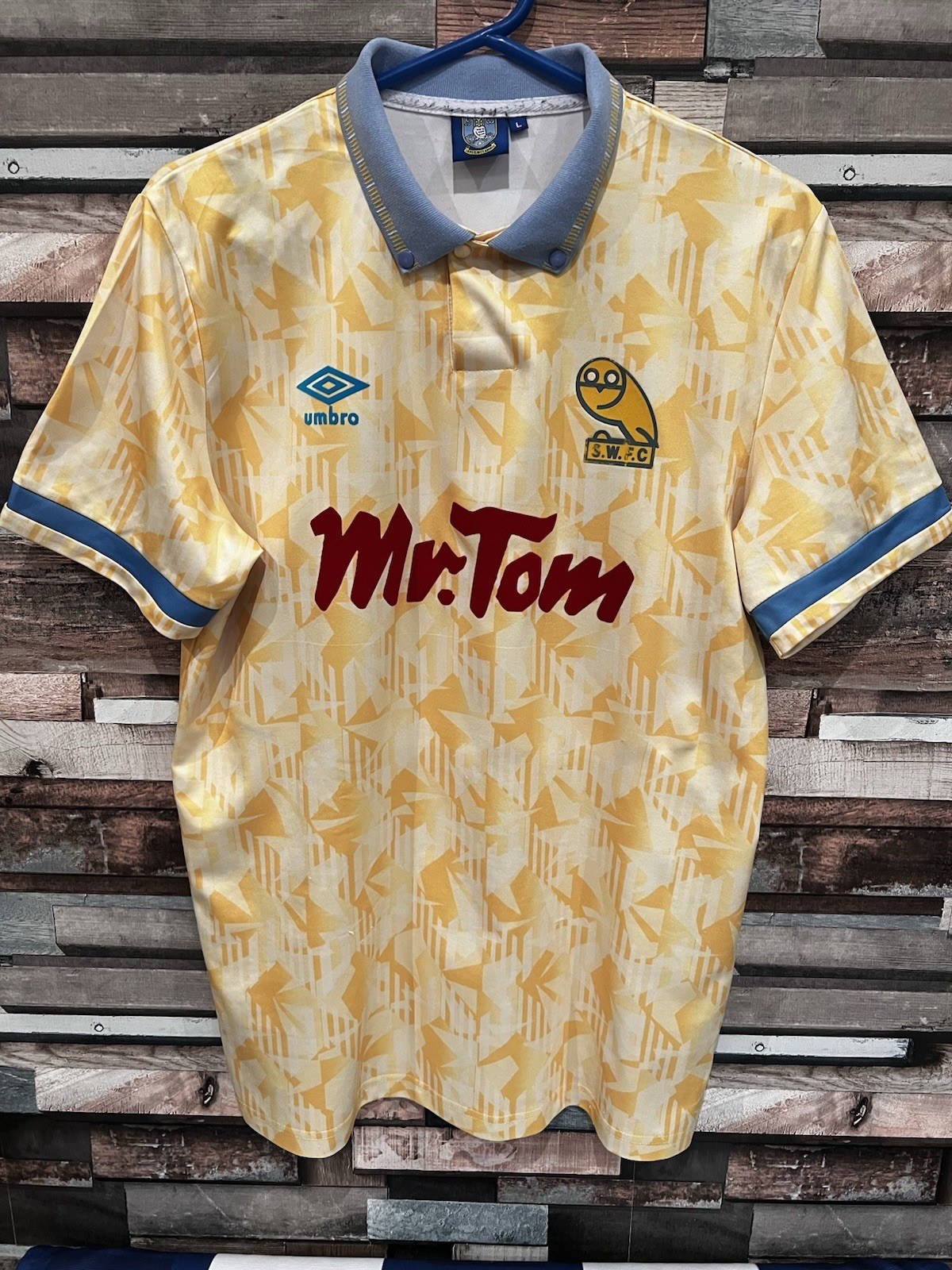 Sheffield Wednesday REMAKE 1990/1991 Away Shirt Large. for sale on Ebay