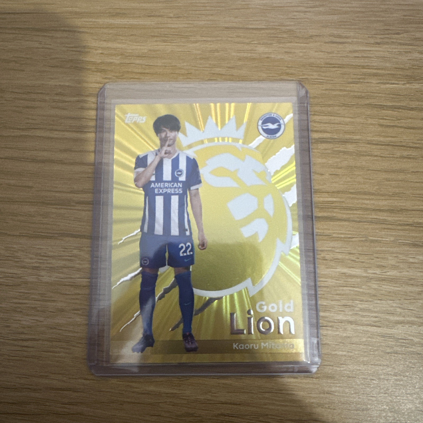 Kaoru Mitoma Gold Lion Topps Premier League 2025/2026 25/26 Brighton # GL 5 for sale on Ebay
