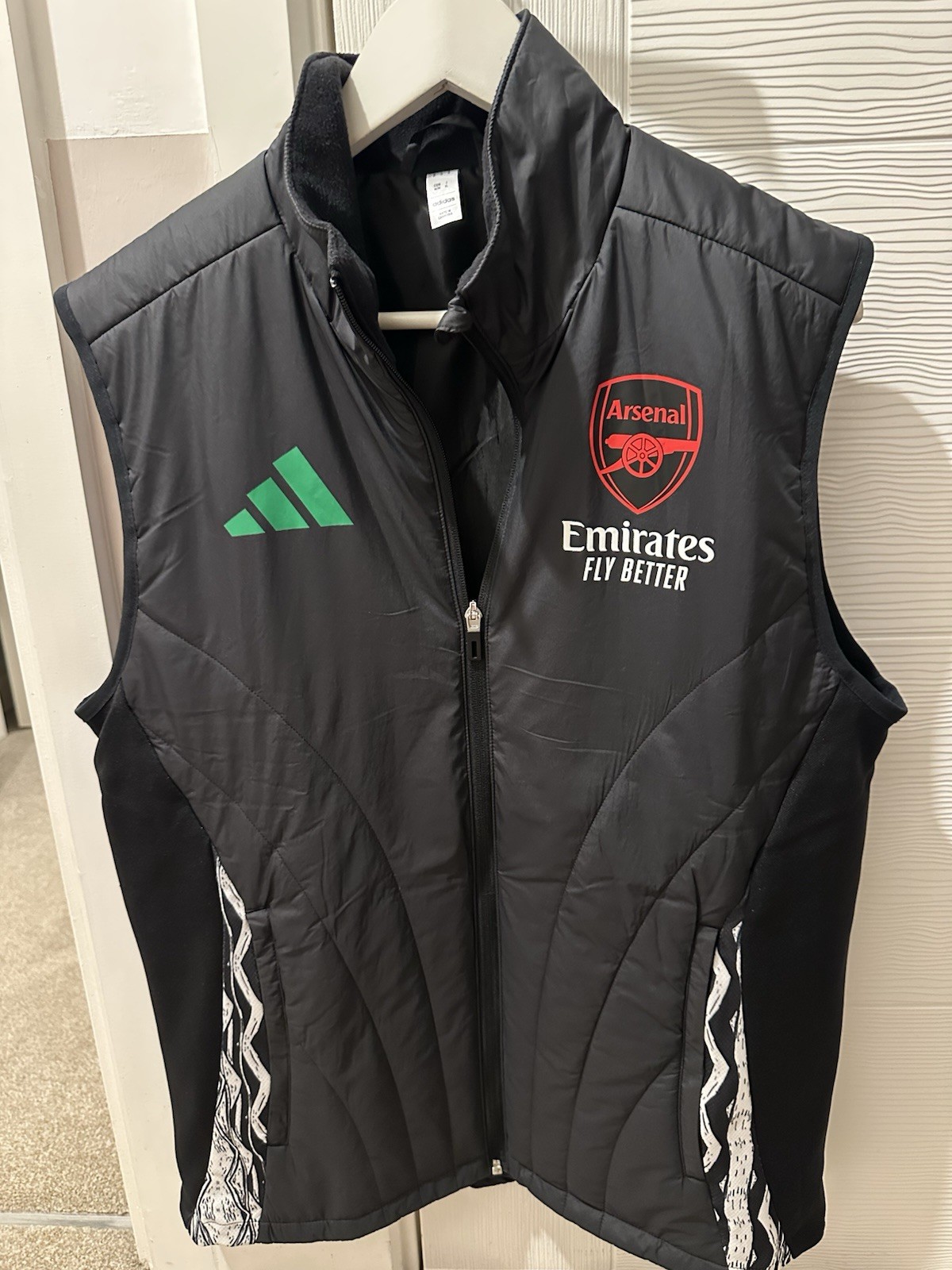 PLAYER ISSUE Adidas Arsenal 24/25 European Winter Gilet Medium for sale on Ebay