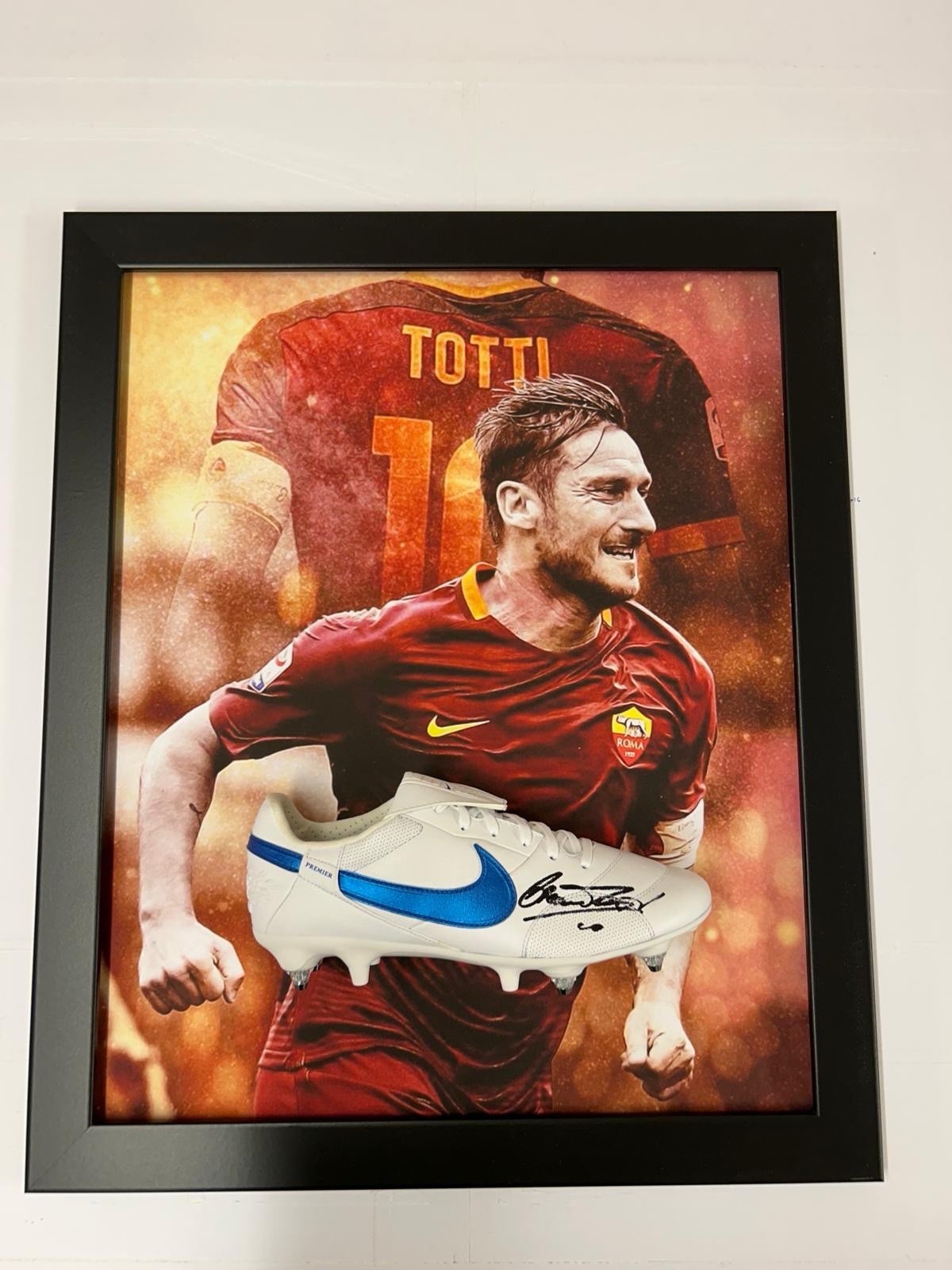 Francesco Totti Hand Signed Boot - Roma - Italy - COA - Photo Proof for sale on Ebay