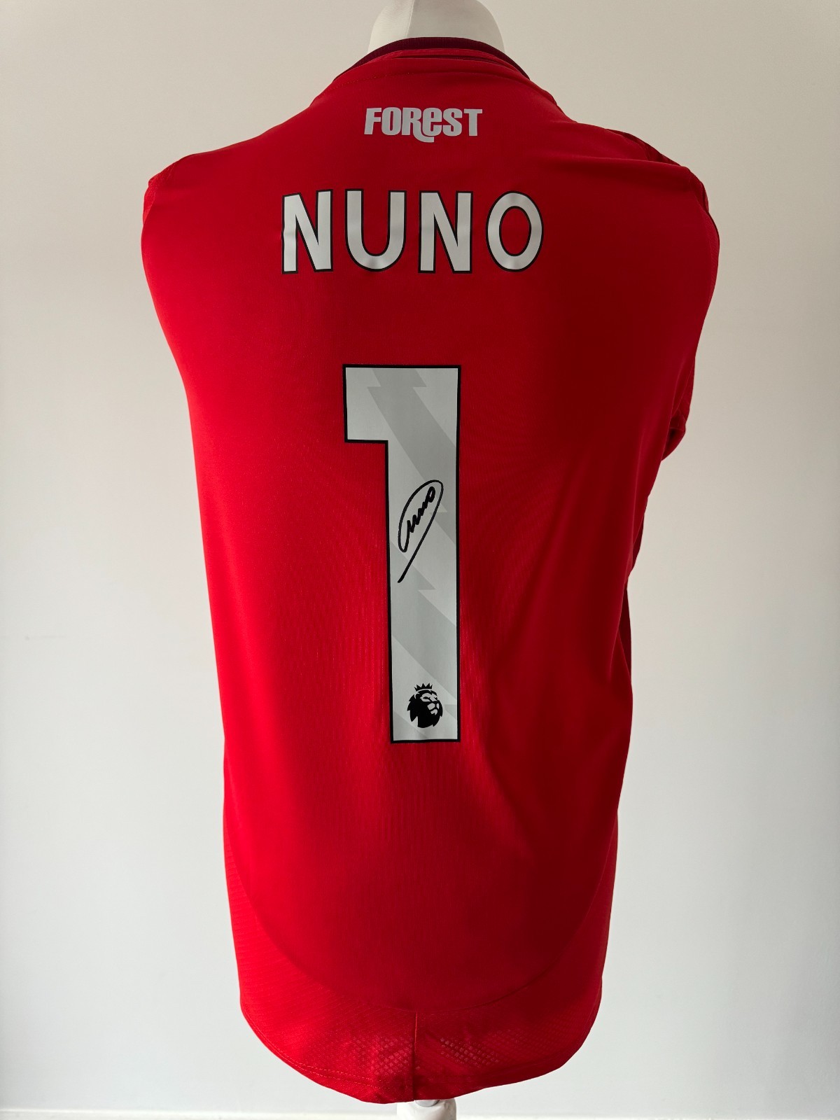 Signed NUNO ESPIRITO SANTO Shirt - Nottingham Forest - PROOF/COA - for sale on Ebay