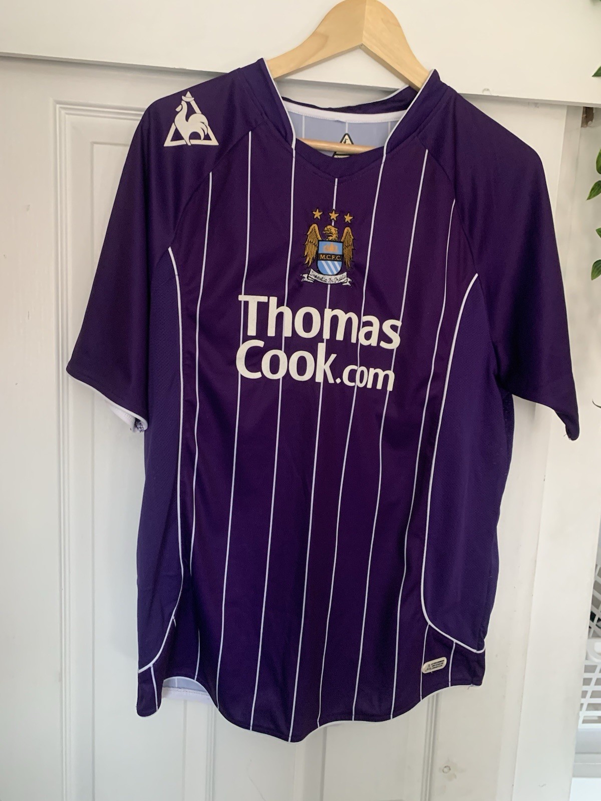 Manchester City 2007/2008 Away Football Shirt Le Coq Sportif - Used - Size L for sale on Ebay