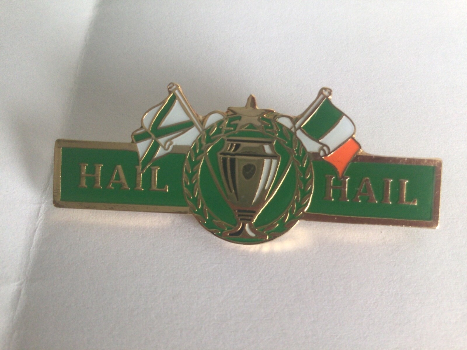 Celtic fc badge - HAIL HAIL -fantastic badge for sale on Ebay