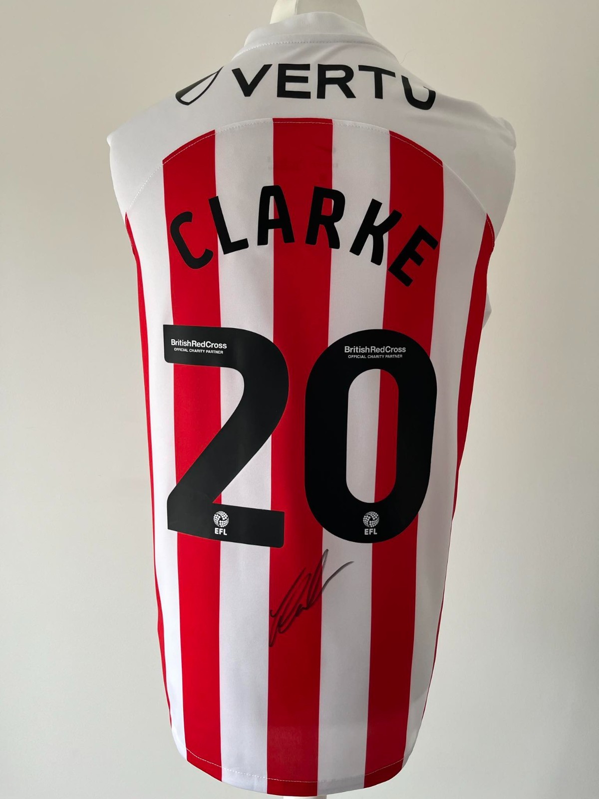 Signed JACK CLARKE Shirt -Sunderland  AFC-PROOF/COA- Ipswich Leeds Tottenham for sale on Ebay