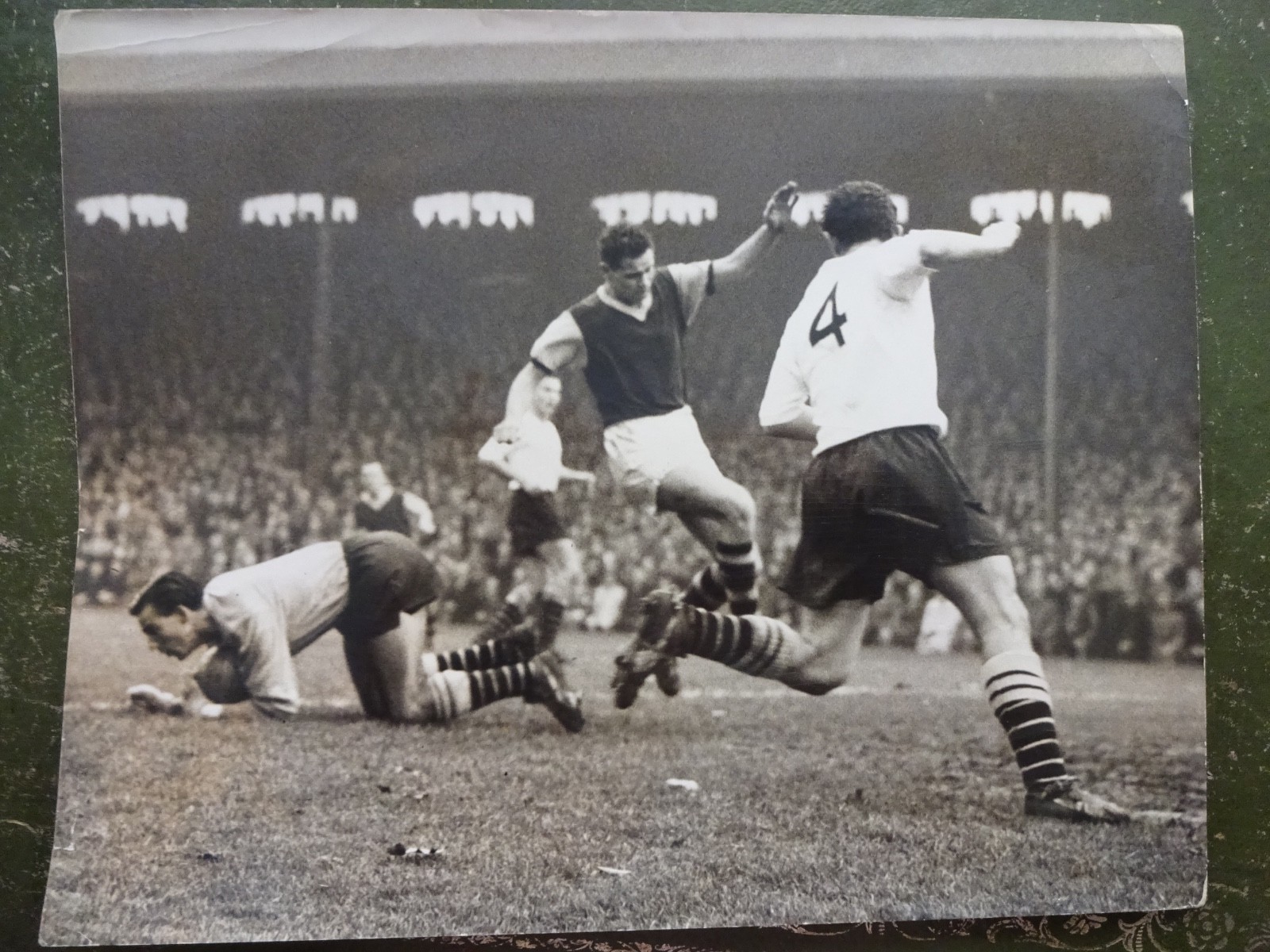 Fulham Vs Burnley - 1959 - Original Press Photo. for sale on Ebay