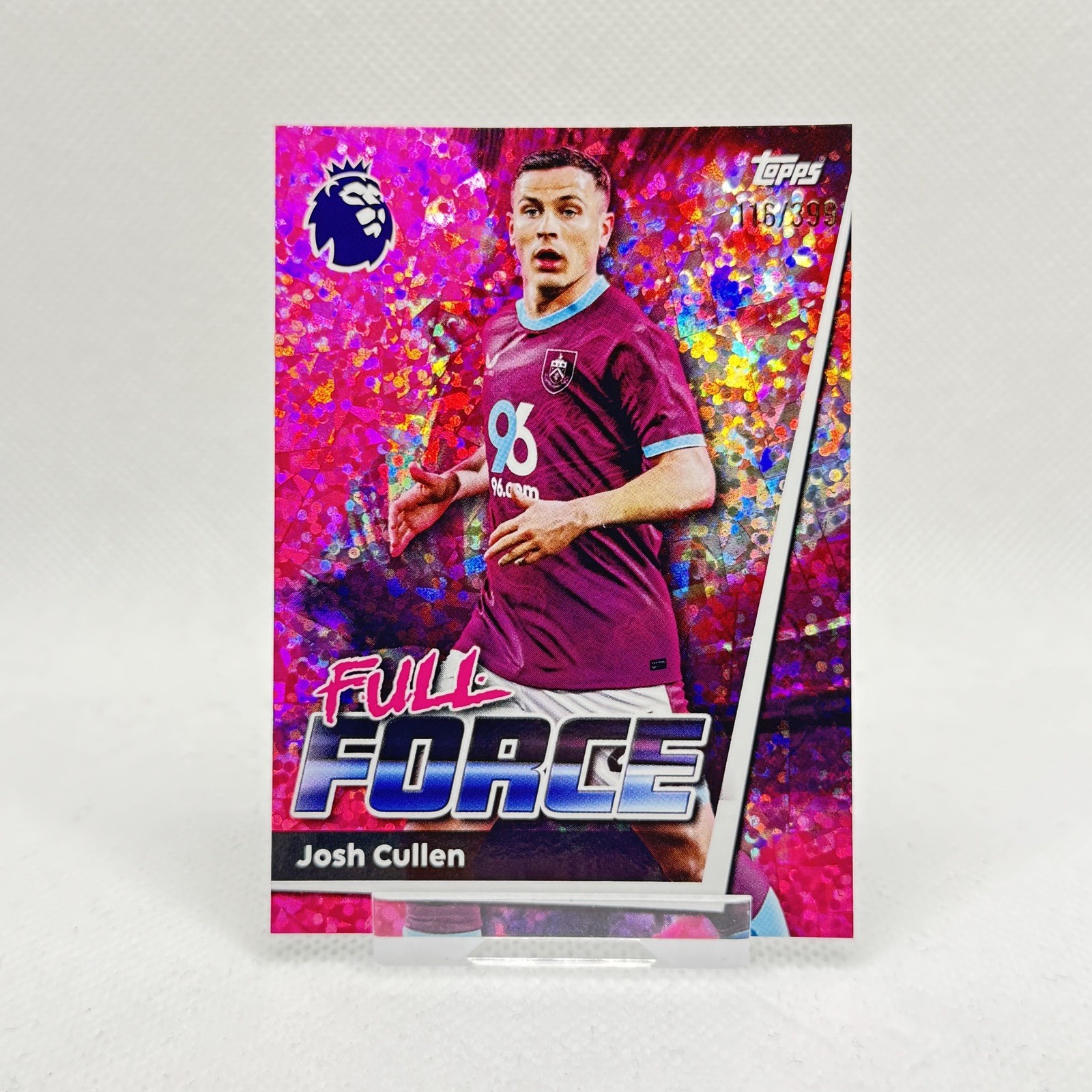 2026 Topps Premier League Josh Cullen Full Force Pink Sparkle /399 - Burnley for sale on Ebay