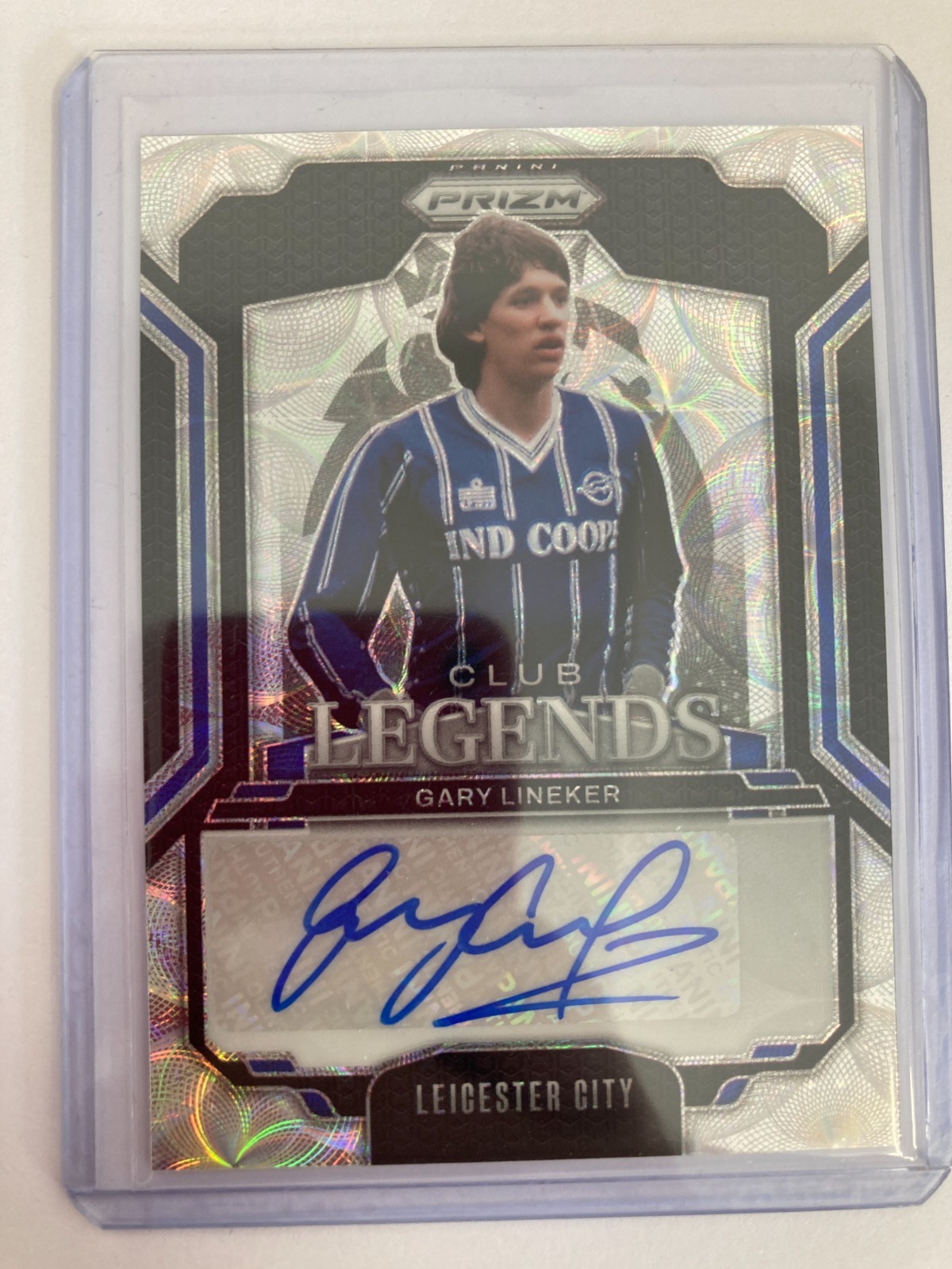PANINI PRIZM PREMIER LEAGUE 24/25 GARY LINKER LEICESTER CITY CHOICE AUTO . for sale on Ebay