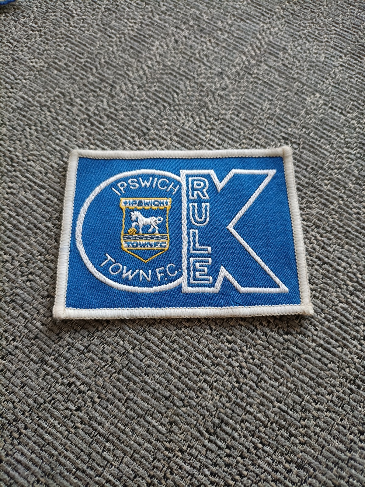 Ipswich town fc 1970's football coffer sew on patch Rule ok  for sale on Ebay
