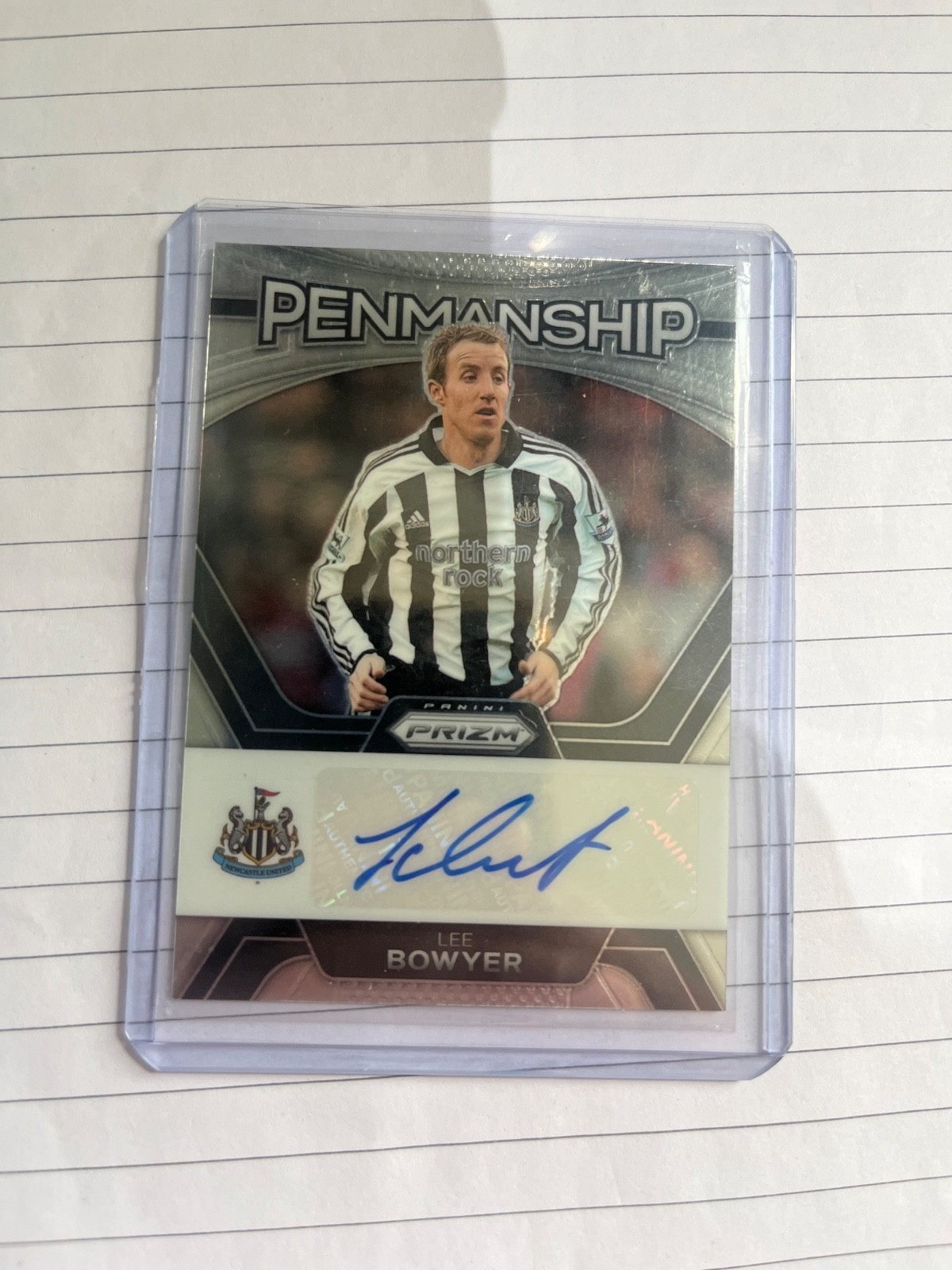 Lee bowyer signed auto Newcastle United Penmanship football card  for sale on Ebay