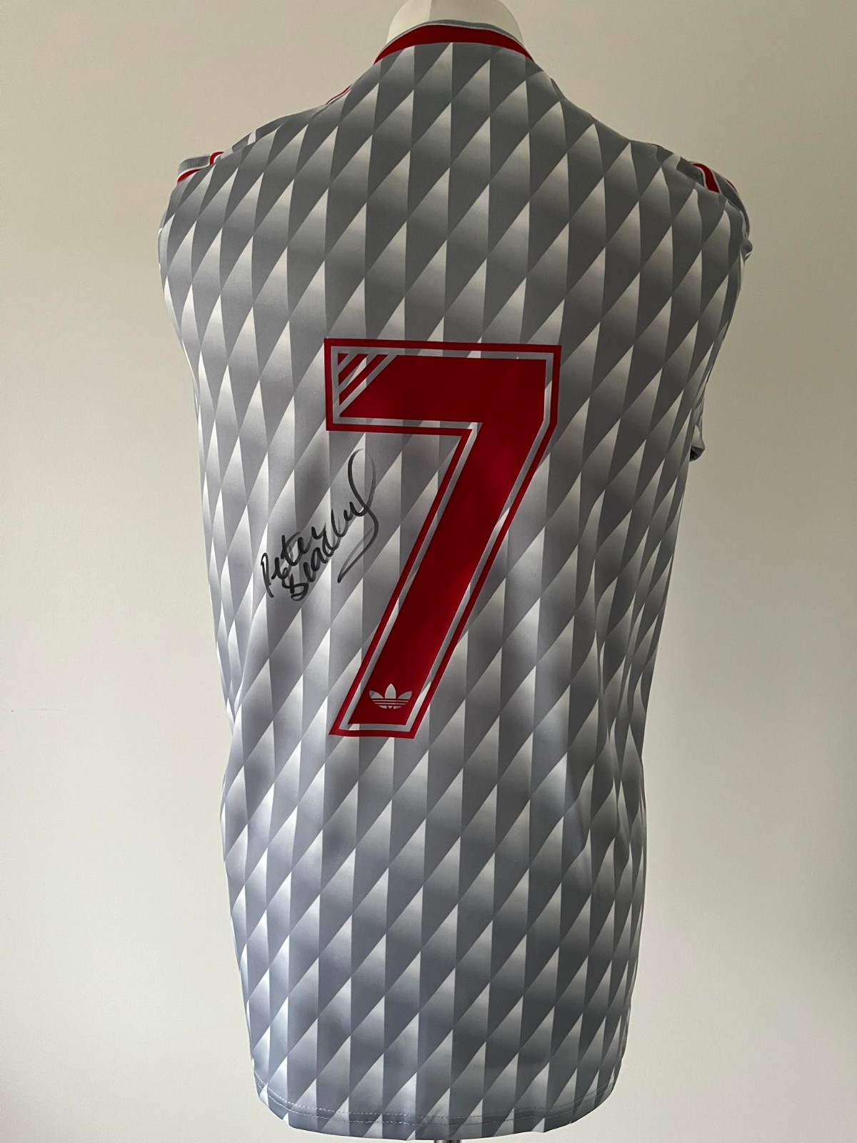 Signed PETER BEARDSLEY Shirt - Liverpool -PROOF/COA- England Newcastle United for sale on Ebay