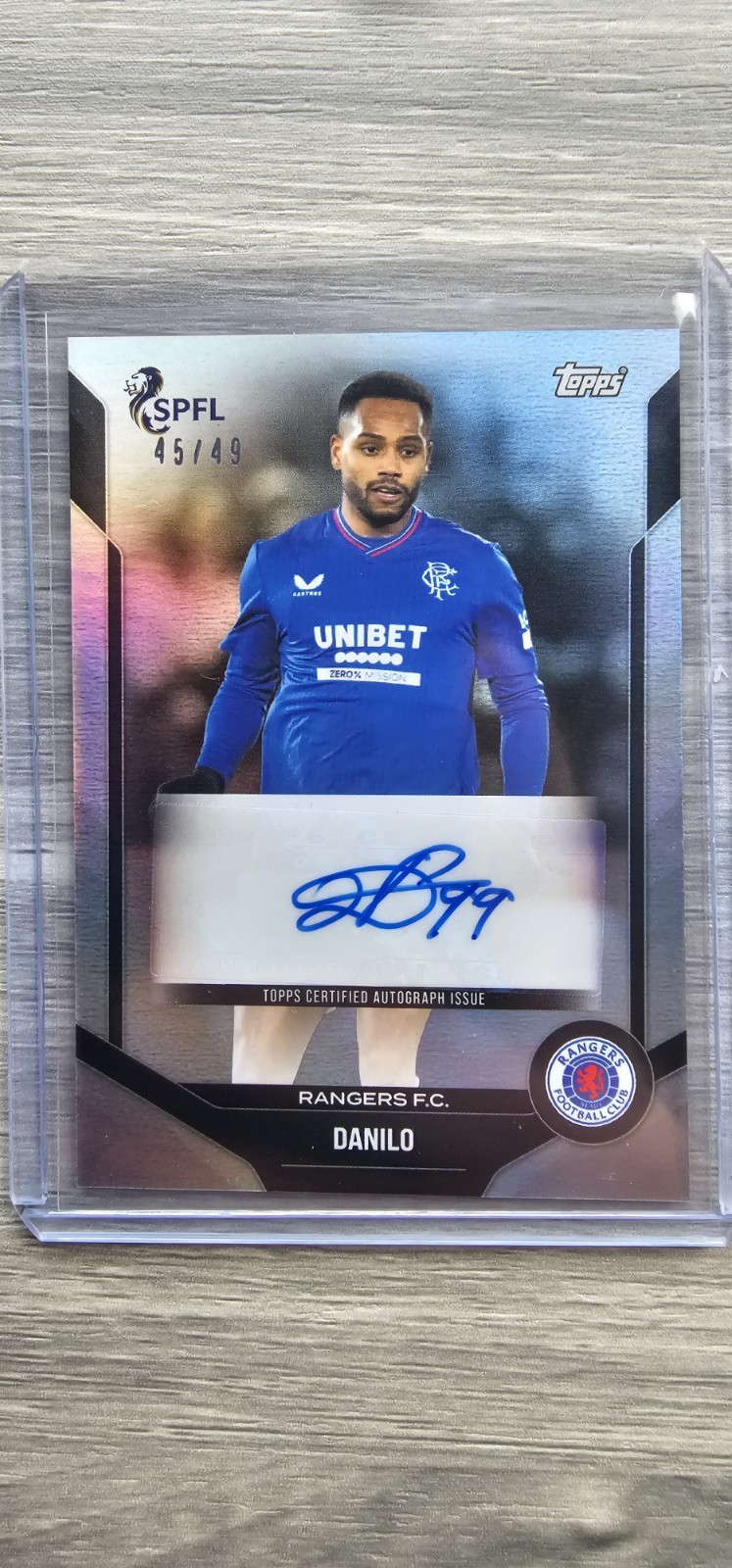 Danilo Auto /49 Rangers Topps SPFL On Demand for sale on Ebay