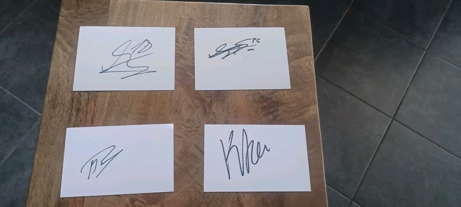 BRENTFORD  - 16 HAND  SIGNED WHITE CARDS -  NATHAN COLLINS, MARK FLEKKIN and 14 for sale on Ebay