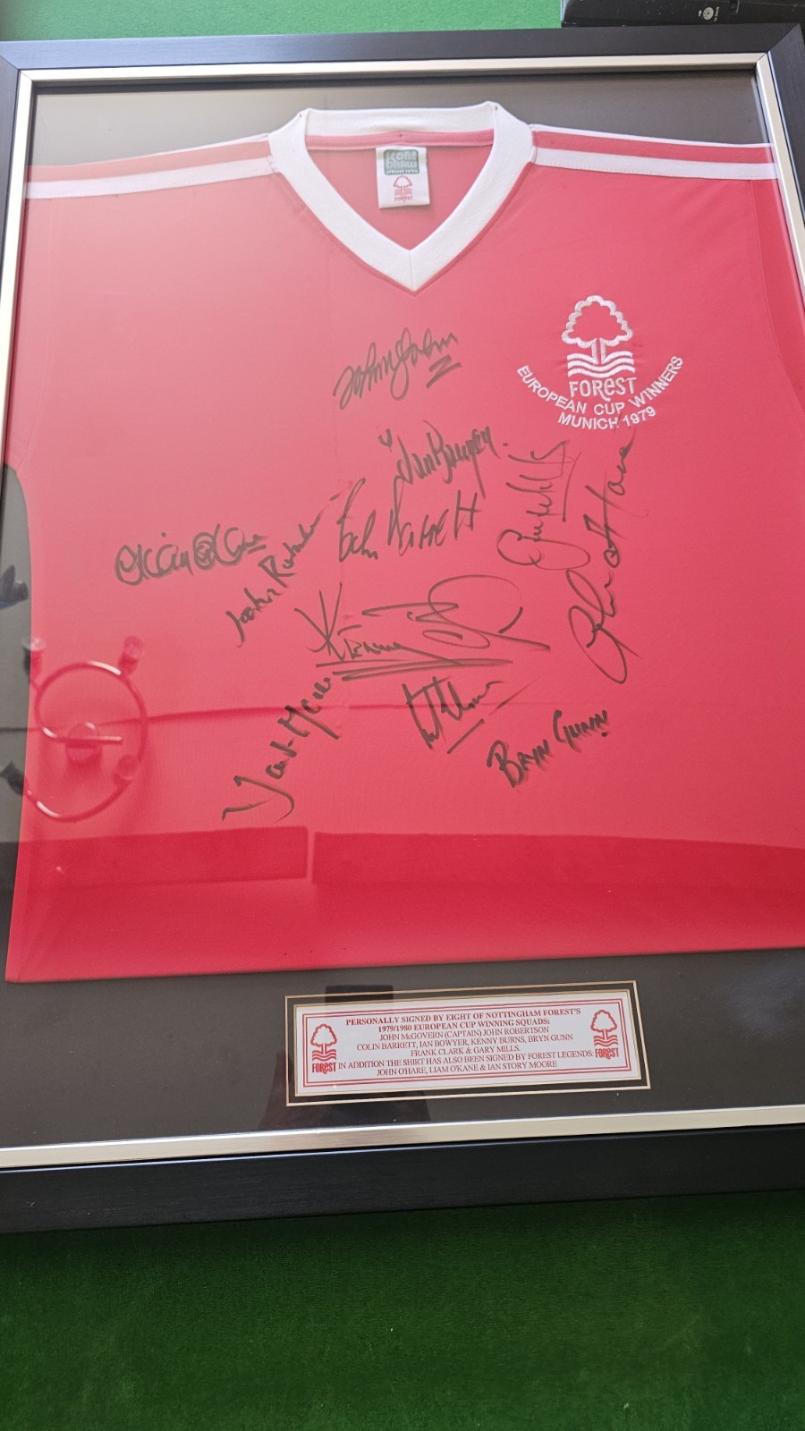 Signed Nottingham Forest Shirt European Cup Winners 1979 for sale on Ebay