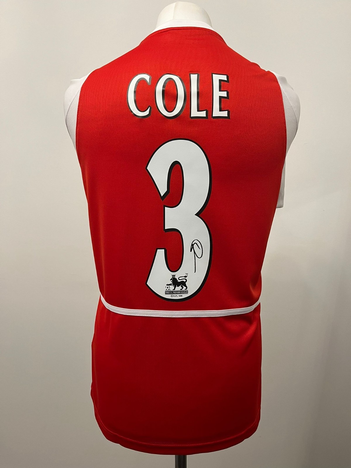 Signed Ashley COLE Retro Shirt - Arsenal - COA/Exact Proof for sale on Ebay