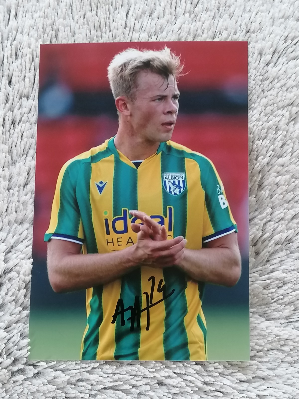 WBA. WEST BROM. WEST BROMWICH ALBION. HAND SIGNED PHOTO 6X4. AUNE HEGGEBO.  for sale on Ebay