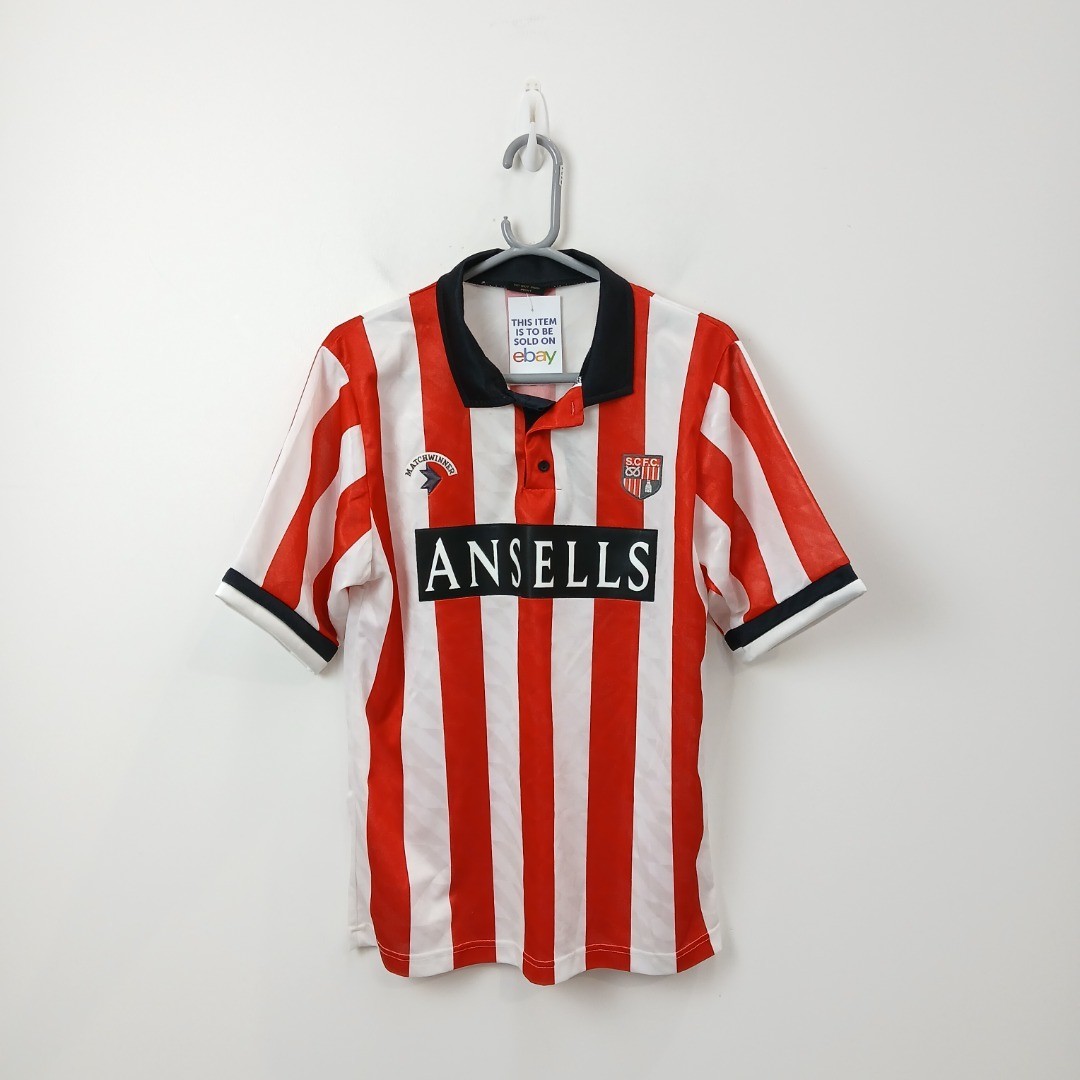 Stoke City 1991-92 Home Football Shirt Mens Size M/L Ansells Logo -WRDC for sale on Ebay