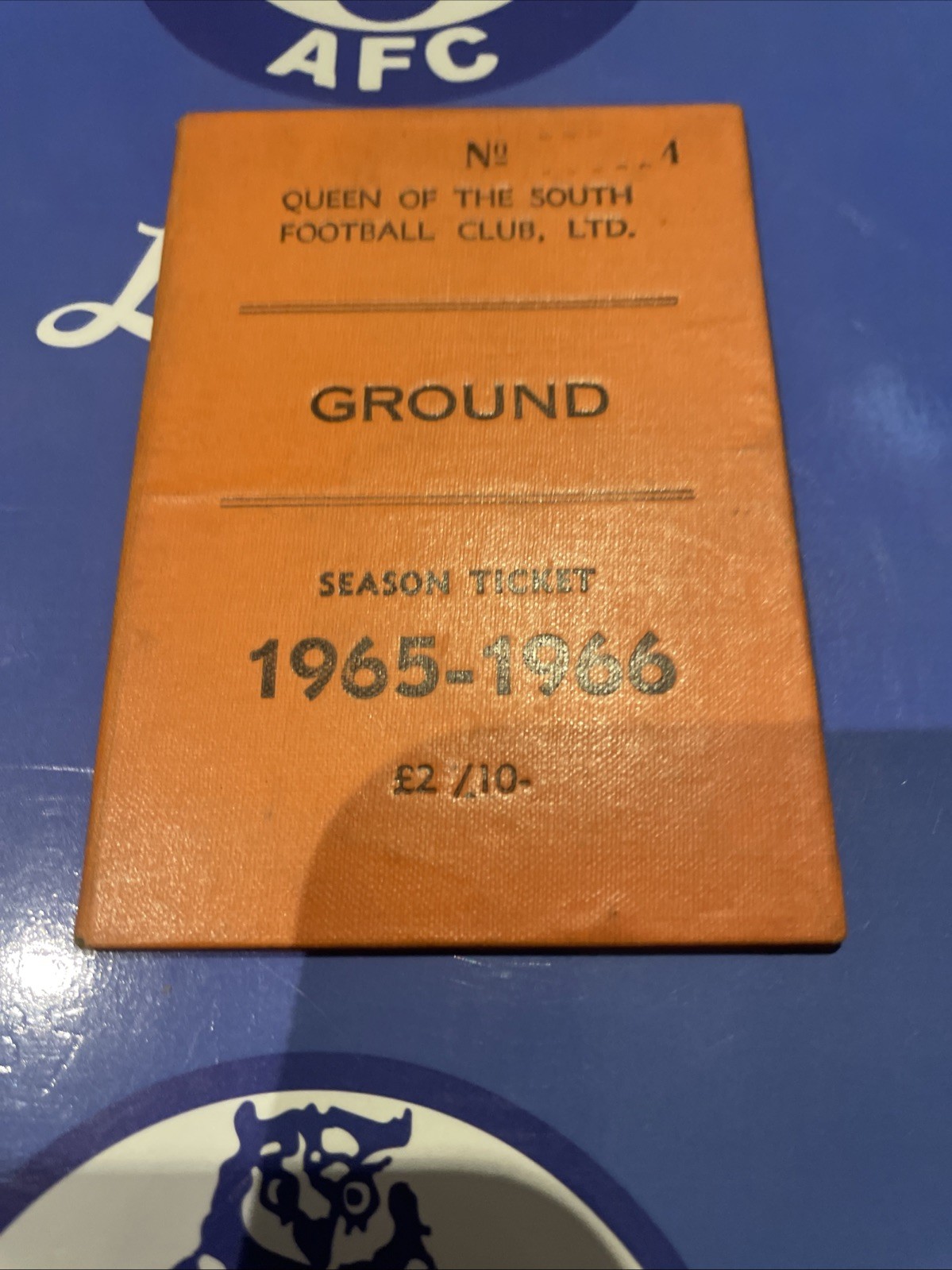 Queen Of The South Fc Season Tickets 1965/66 for sale on Ebay