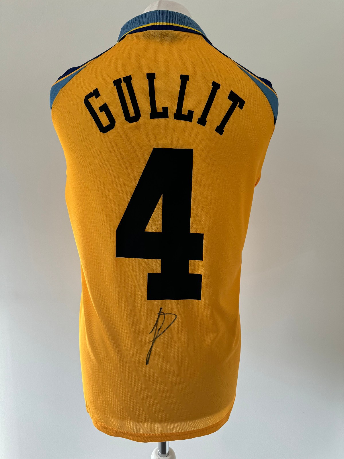 Signed RUUD GULLIT Shirt - Chelsea FC -PROOF/COA- Holland AC Milan Newcastle for sale on Ebay