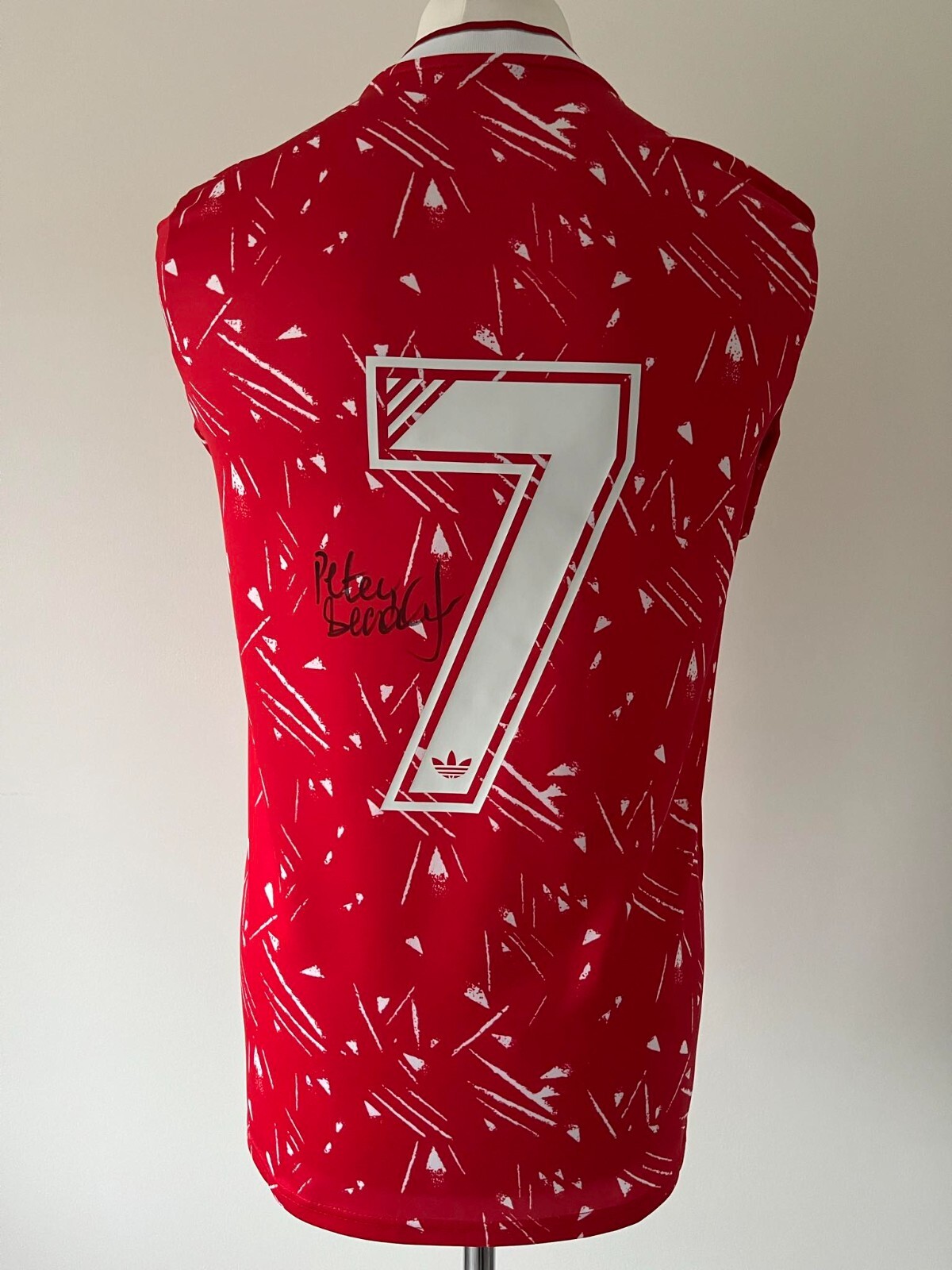 Signed PETER BEARDSLEY Shirt - Liverpool FC -PROOF/COA- England Newcastle for sale on Ebay
