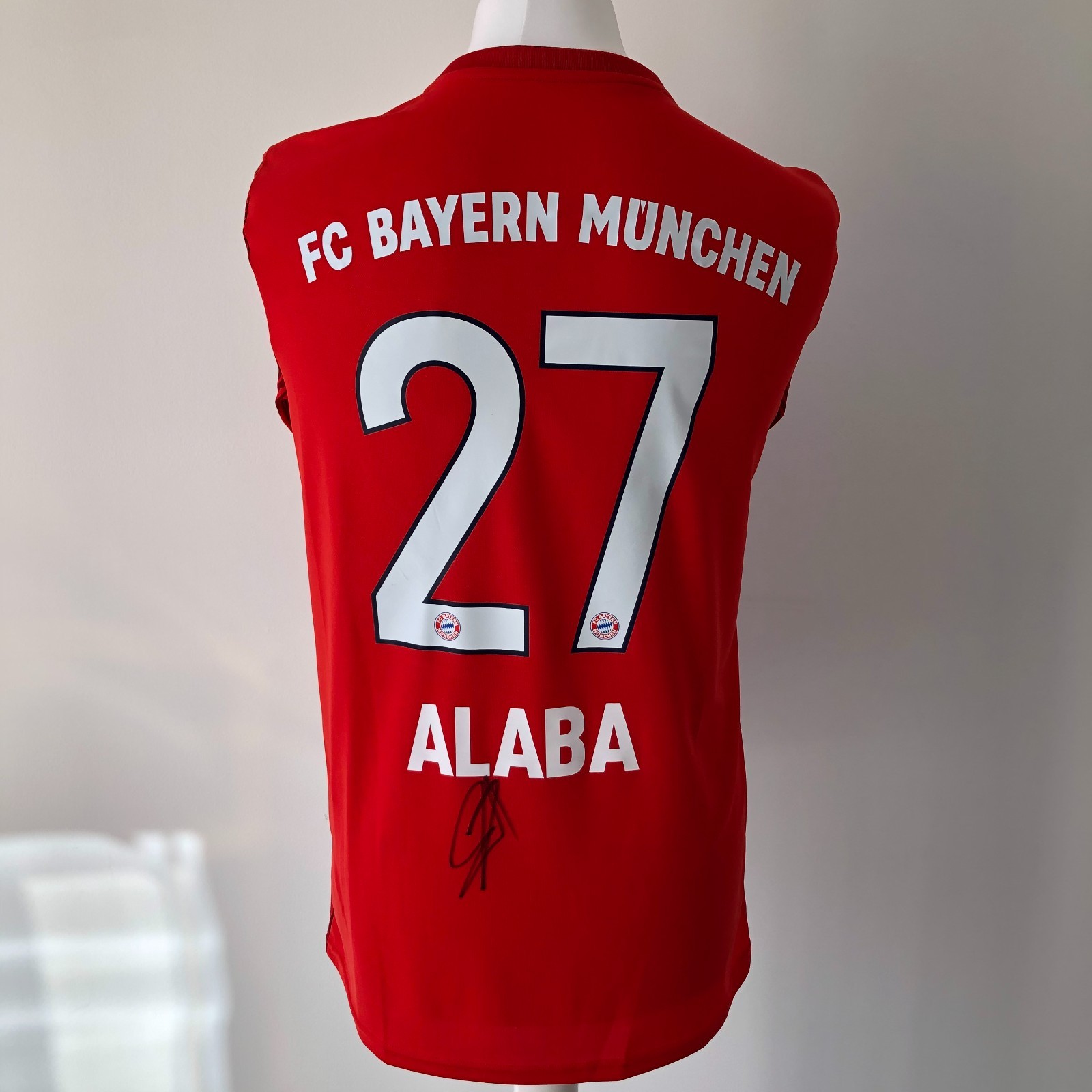 Signed DAVID ALABA Shirt - Bayern Munich - COA for sale on Ebay