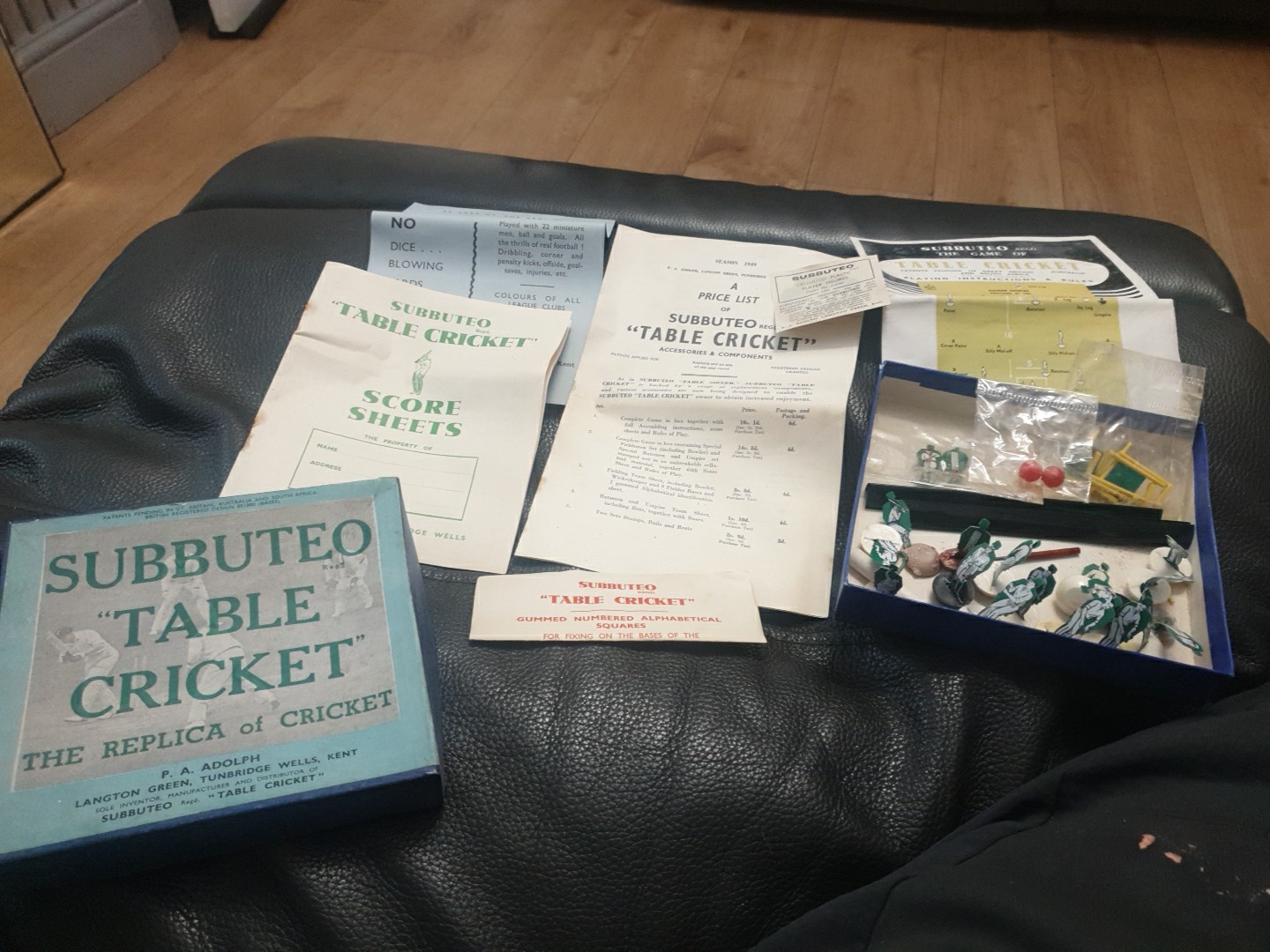 1940's Sunbuteo Table Cricket Game for sale on Ebay
