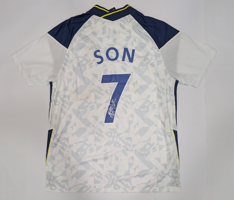 SON HEUNG MIN Back Signed Tottenham Hotspur Jersey Authenticated by Icons for sale on Ebay