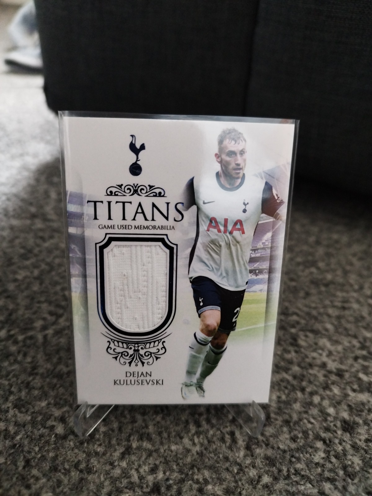 Tottenham Hotspur Futera Dejan Kulusevski Match Worn Patch /14 for sale on Ebay