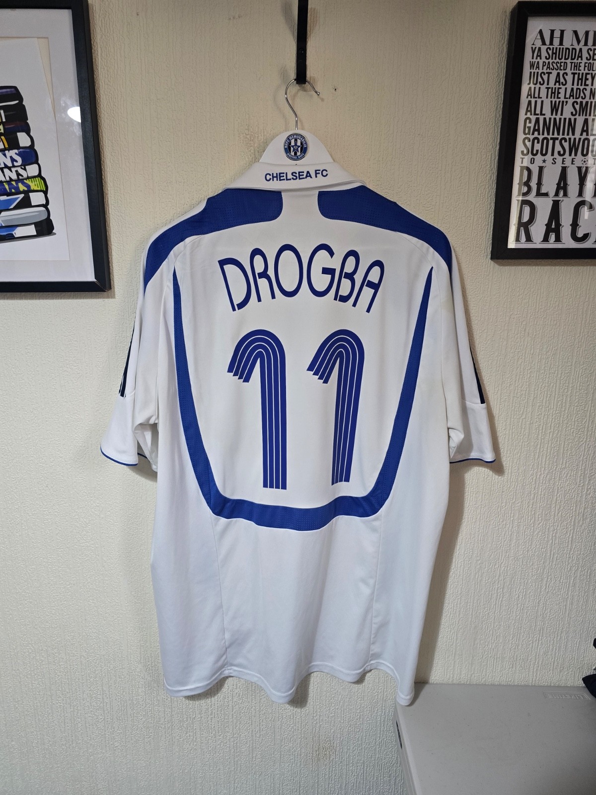 Chelsea 2007/08 Adidas Home shirt #11 DROGBA - XL for sale on Ebay