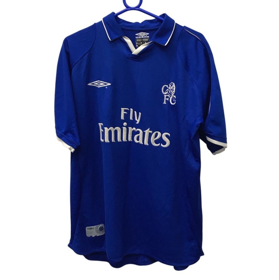 Chelsea FC 2001-03 Home Shirt Size M Blue Men's Umbro Vintage RMF18-SM for sale on Ebay