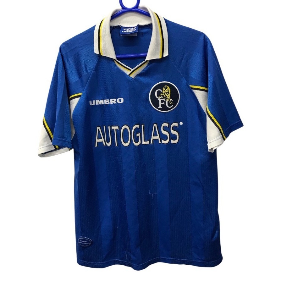 Chelsea 1997-99 Home Football Shirt Size L #14 Le Saux Umbro RMF18-SM for sale on Ebay