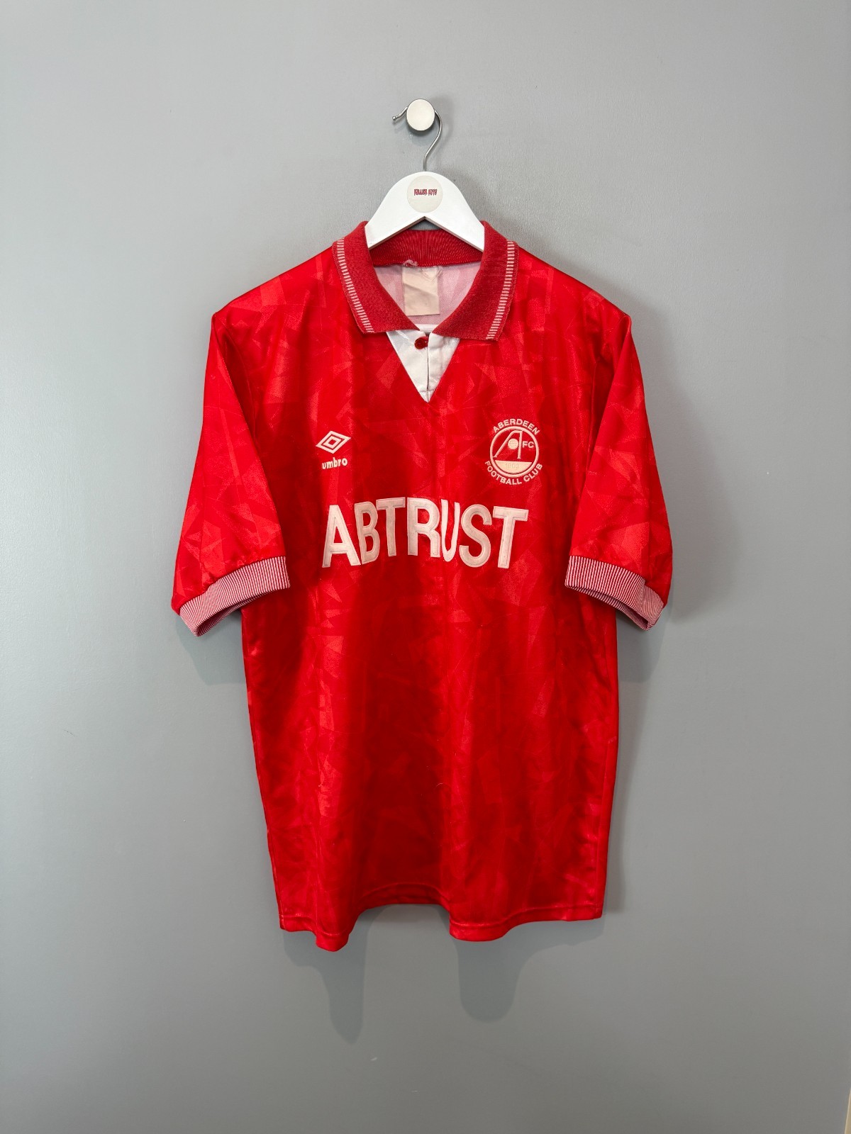ABERDEEN 1990/92 HOME SHIRT (size L)  UMBRO ORIGINAL VINTAGE FOOTBALL SHIRT for sale on Ebay