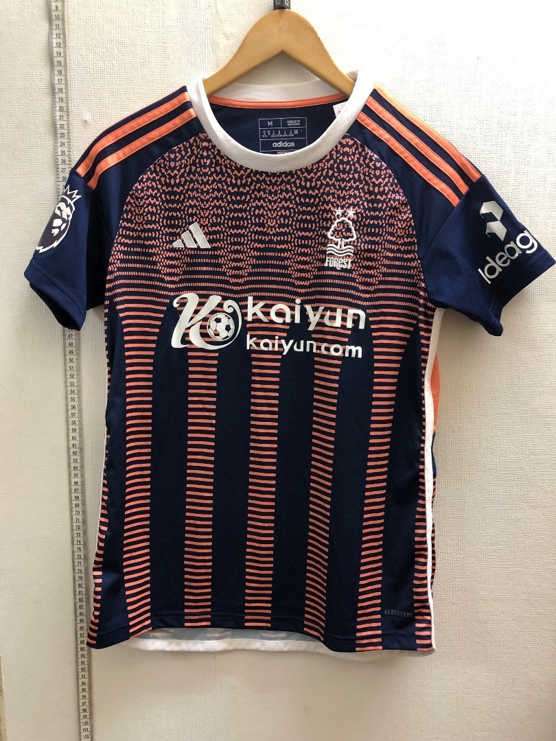 Mens ADIDAS Notts Forest Blue/Orange 3rd Kit 23-24 Size M - CG P01 for sale on Ebay
