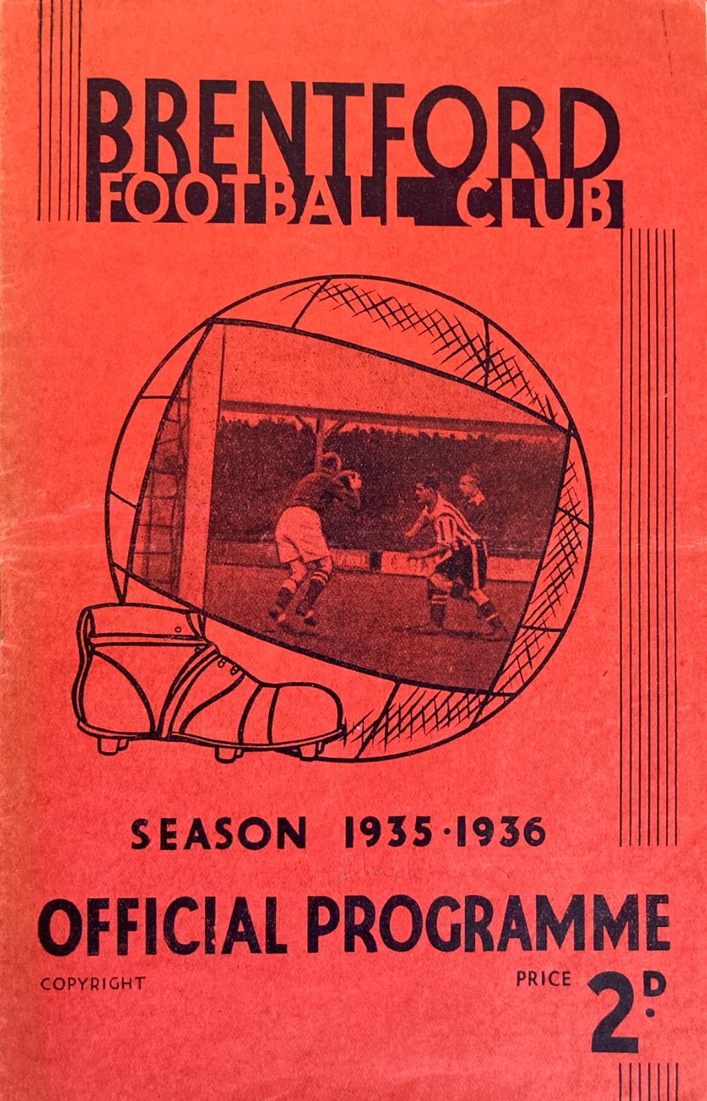 Brentford v Blackburn Rovers Div 1 1935/36 for sale on Ebay