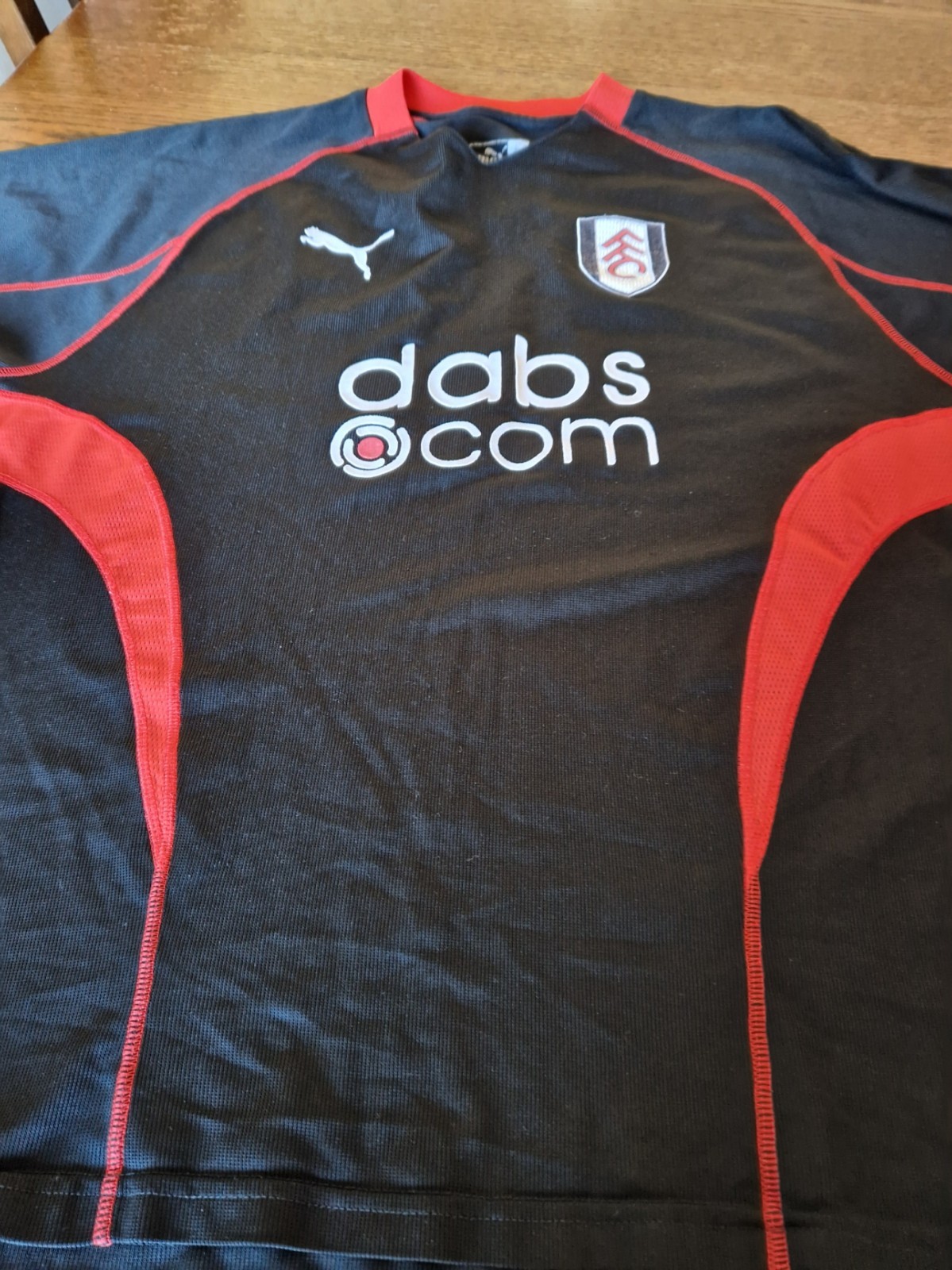 Fulham football shirt for sale on Ebay
