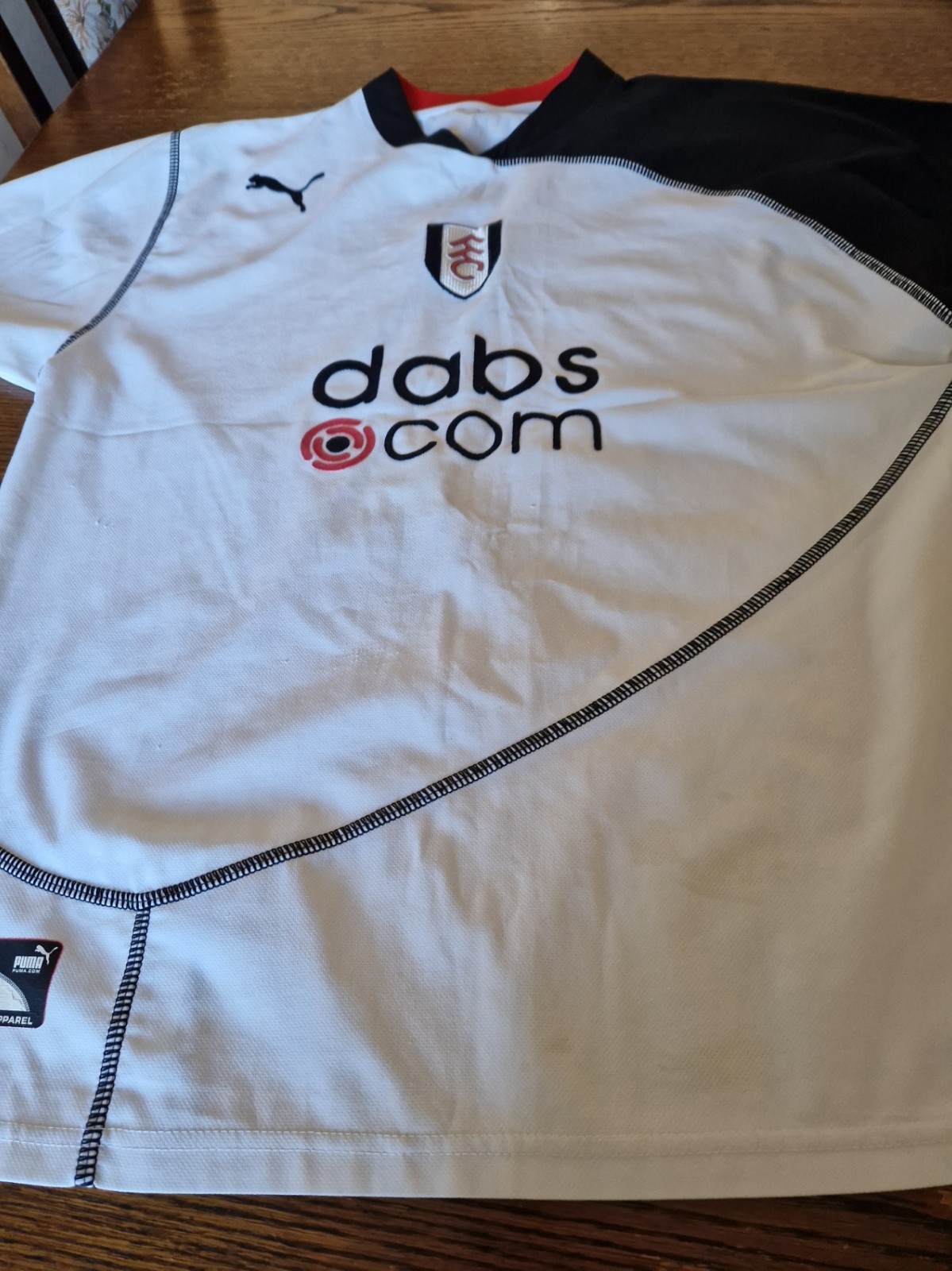Fulham football shirt for sale on Ebay