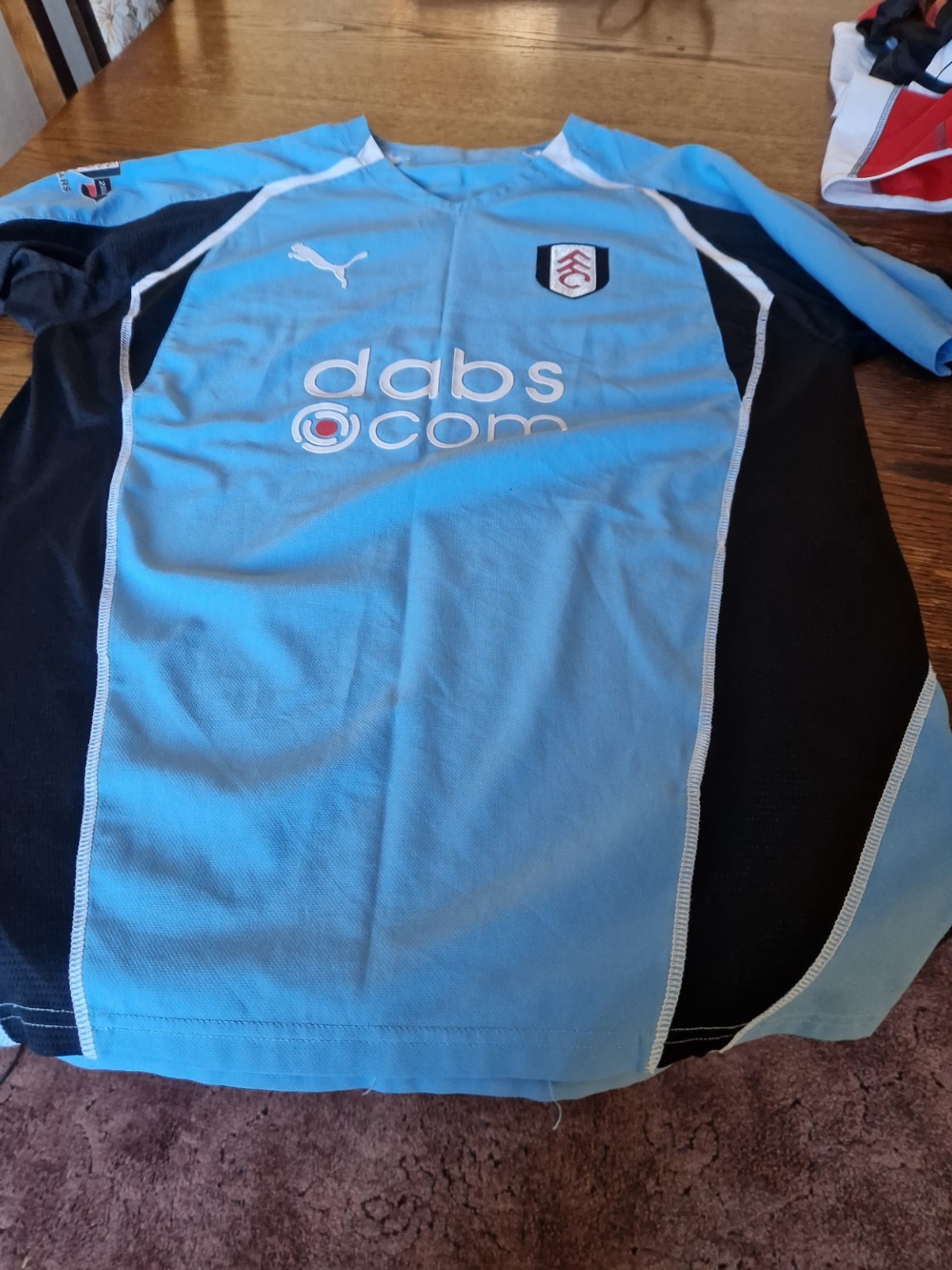 Fulham football shirt for sale on Ebay