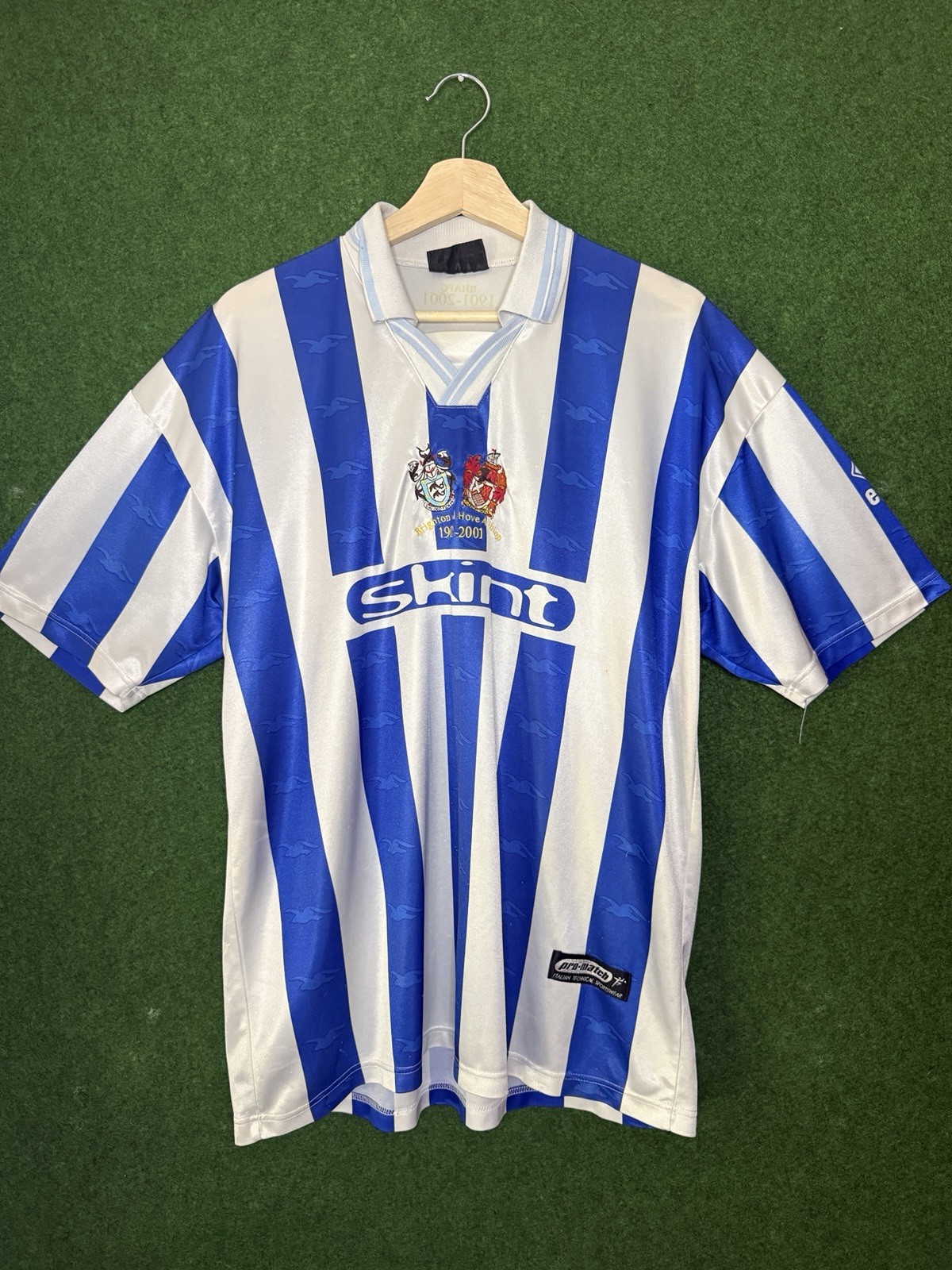 Original Brighton 2001 Home Centenary Football Shirt XL ERREA RARE for sale on Ebay