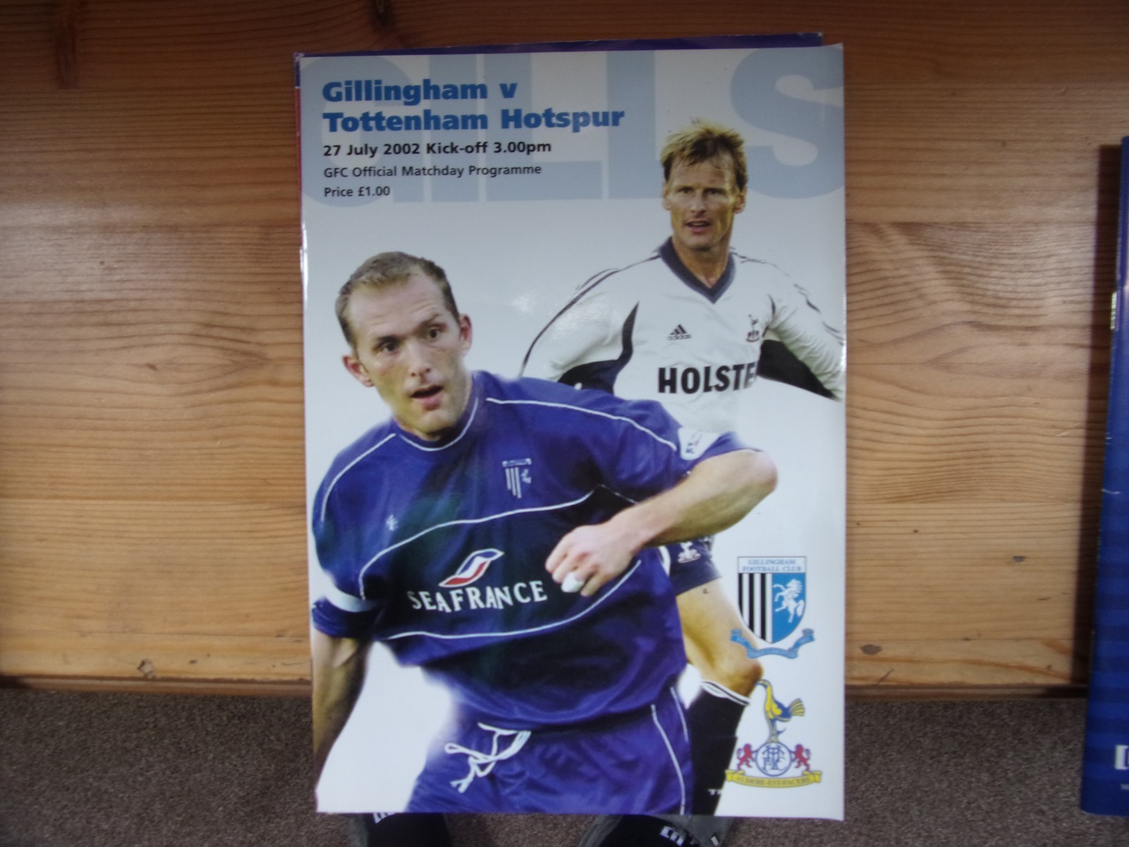 GILLINGHAM V TOTTENHAM 27TH JULY 2002 PRE SEASON FRIENDLY for sale on Ebay